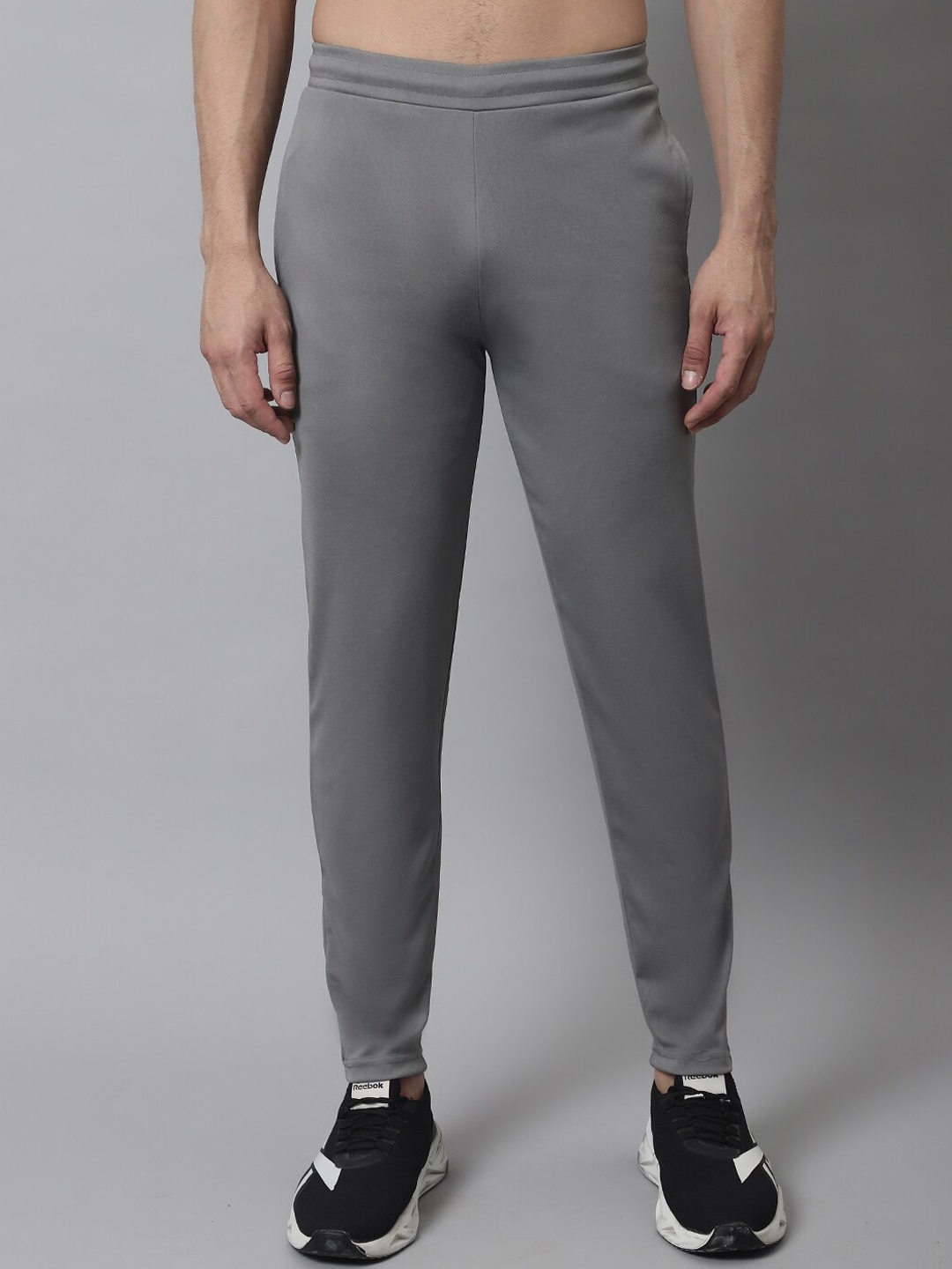 

JAINISH Men Tapered-Fit Track Pants, Grey