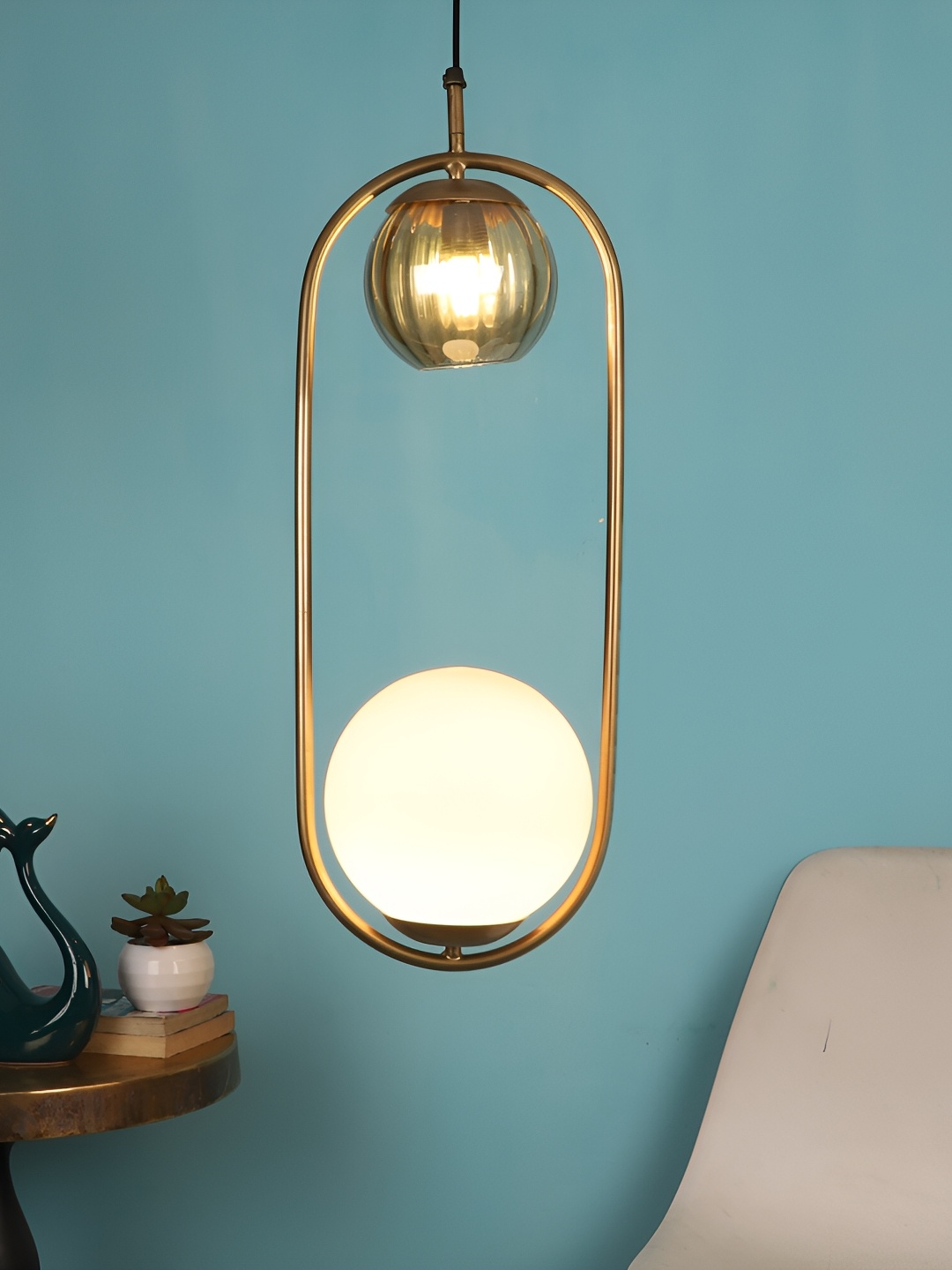 

ELIANTE Gold Toned Iron Contemporary Ceiling Lamp