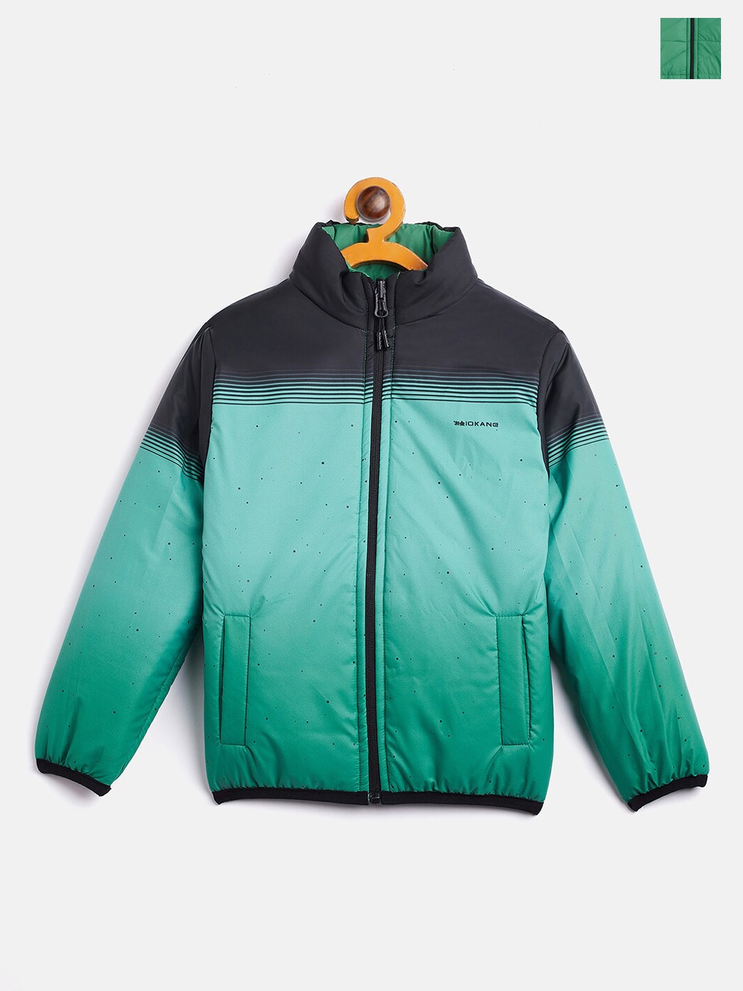 

Okane Boys Reversible Puffer Jacket, Green