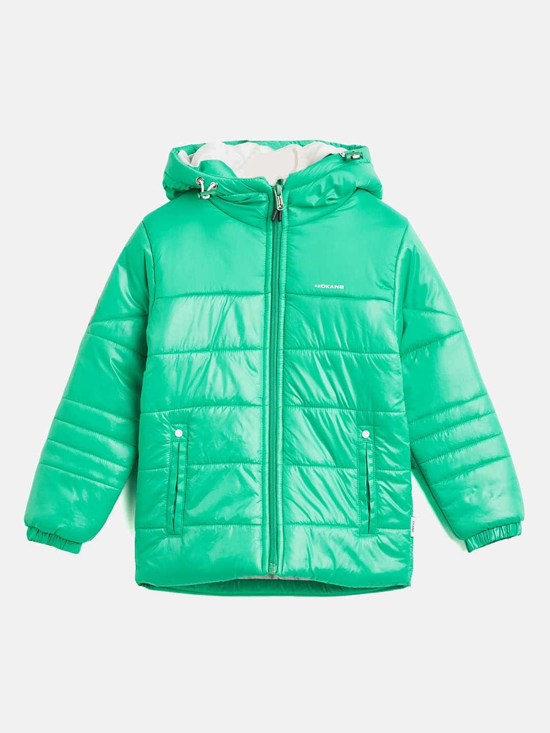 

Okane Boys Hooded Lightweight Padded Jacket, Green