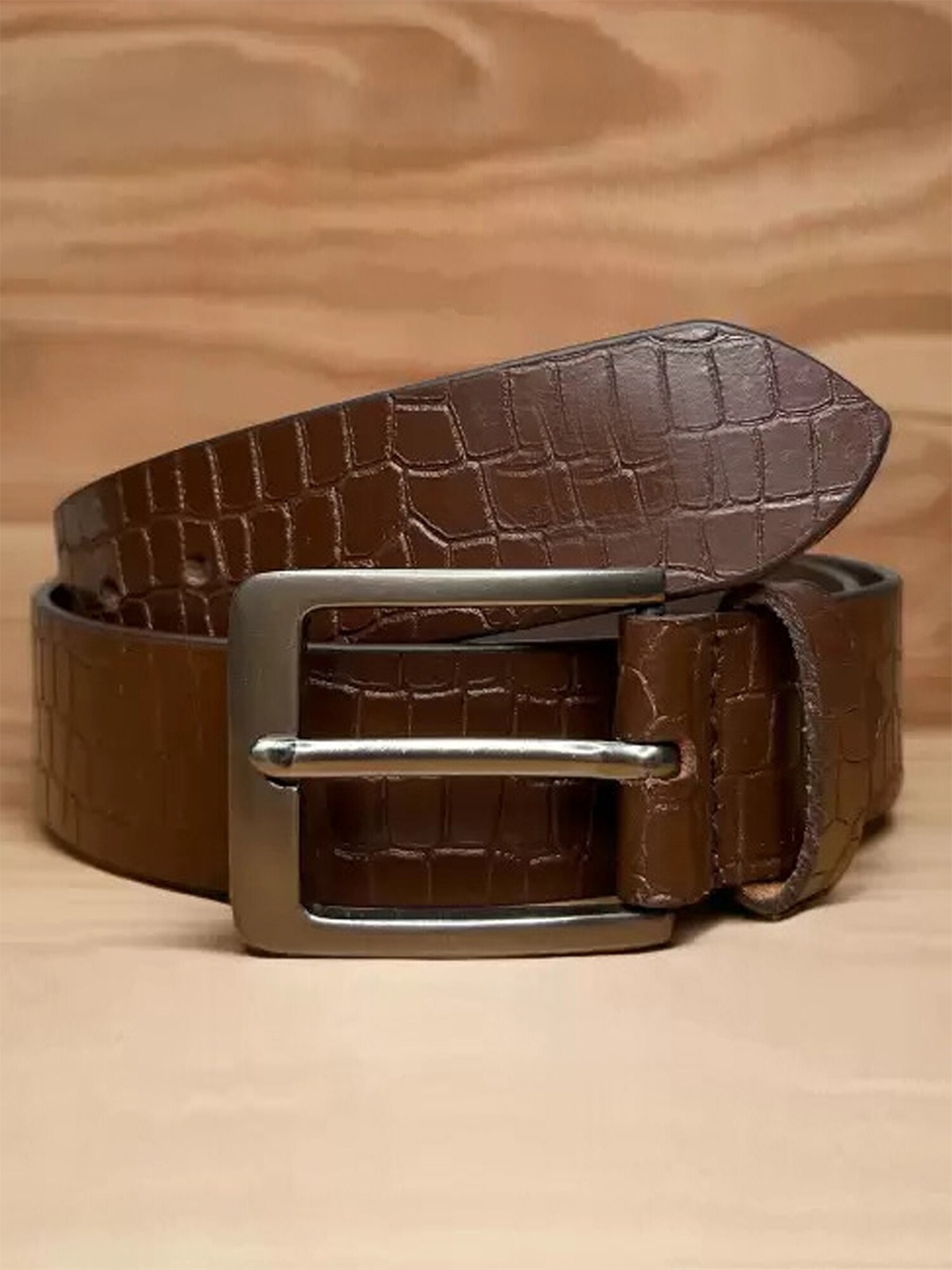 

Provogue Textured Leather Belt, Brown