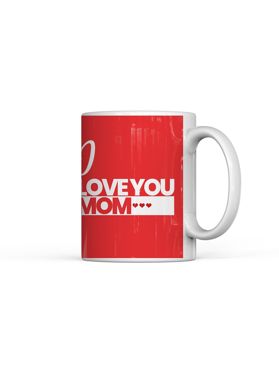 

Home Decor Expert White & Red Typography Printed Ceramic Glossy Mug 300ml