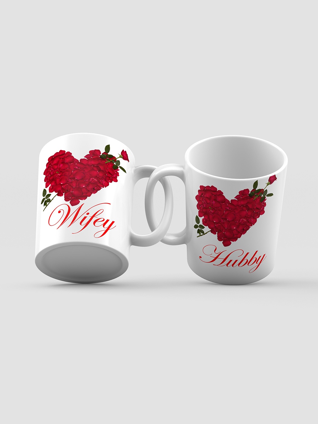 

Home Decor Expert White & Red Typography Printed Ceramic Glossy Mug 300ml