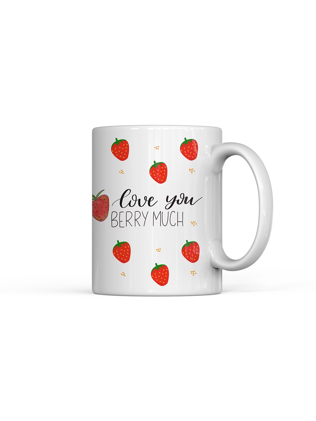 

Home Decor Expert White & Red Typography Printed Ceramic Glossy Mug 300ml