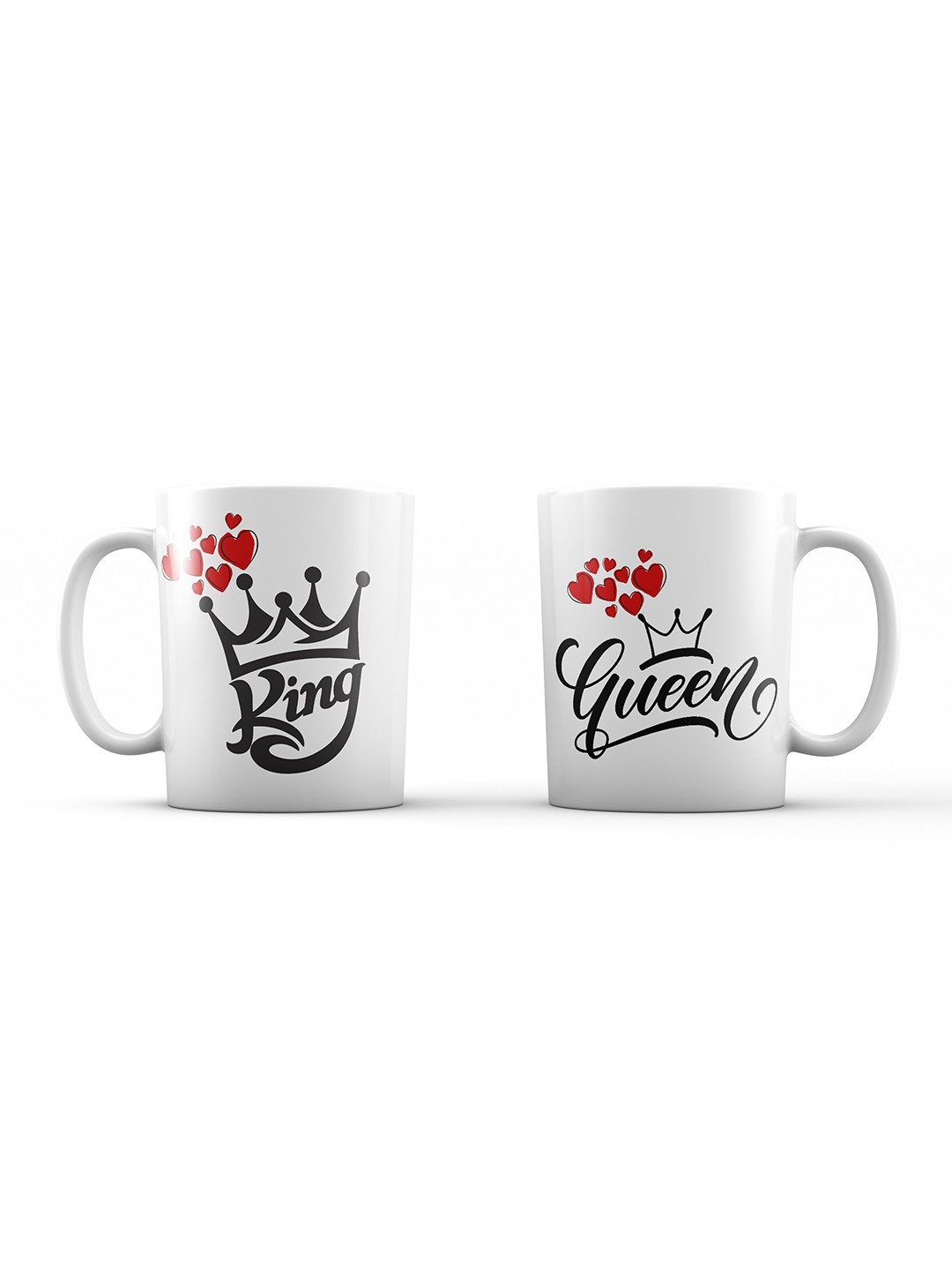 

Home Decor Expert White & Black Printed Ceramic Glossy Mugs 300ml