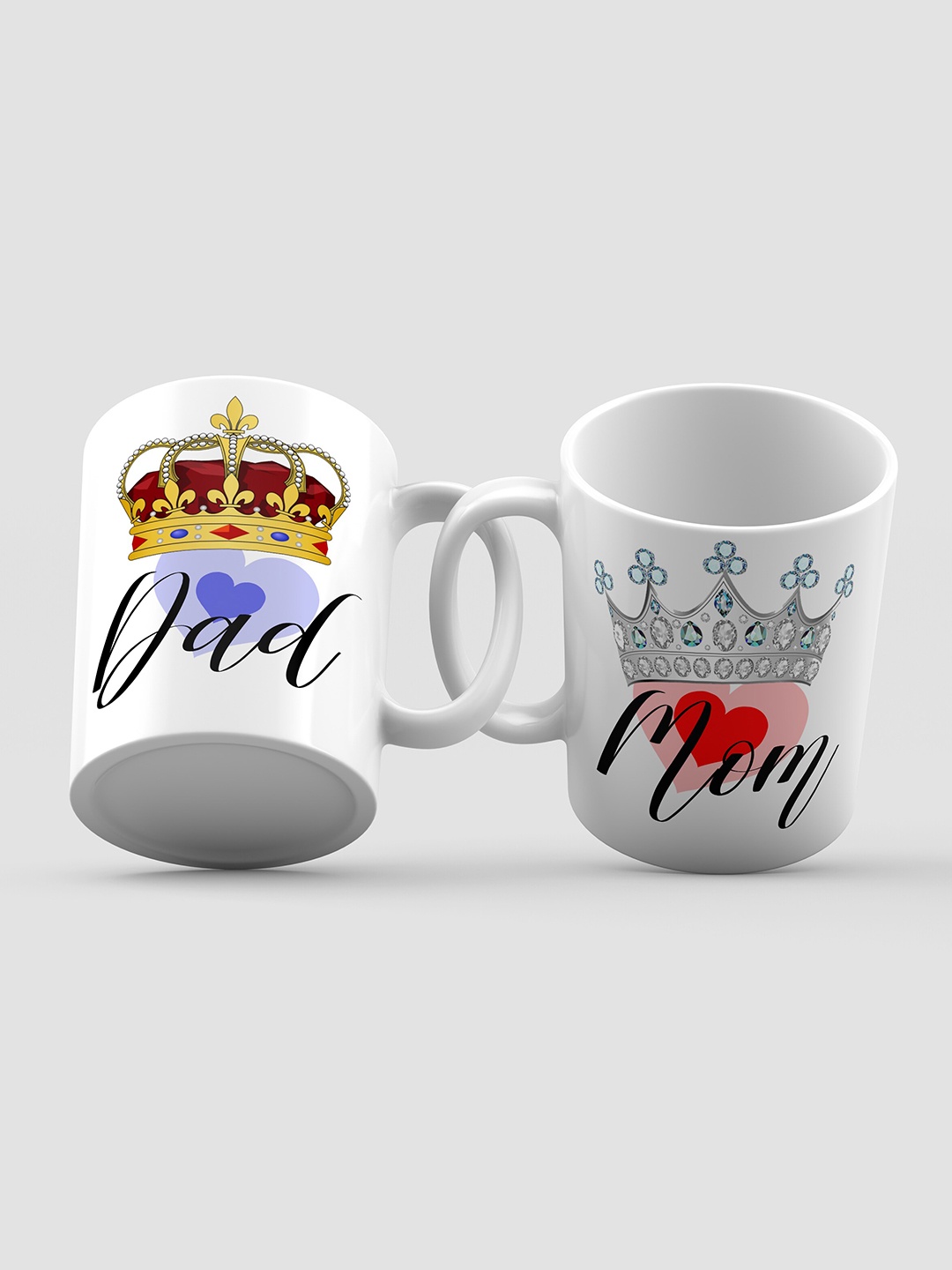 

Home Decor Expert White & Black Printed Ceramic Glossy Mugs 300ml