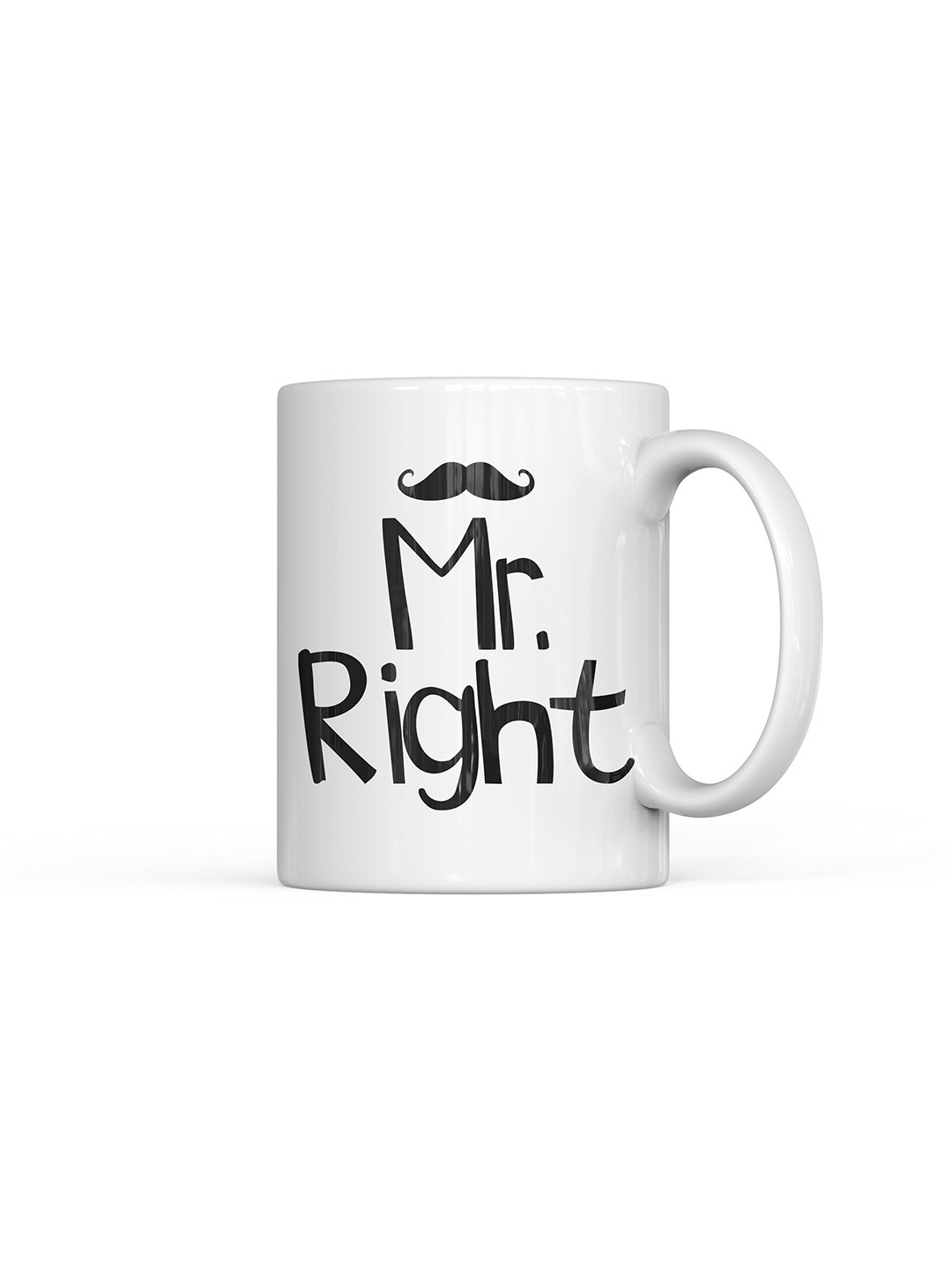

Home Decor Expert White & Black Printed Ceramic Glossy Mugs 300ml