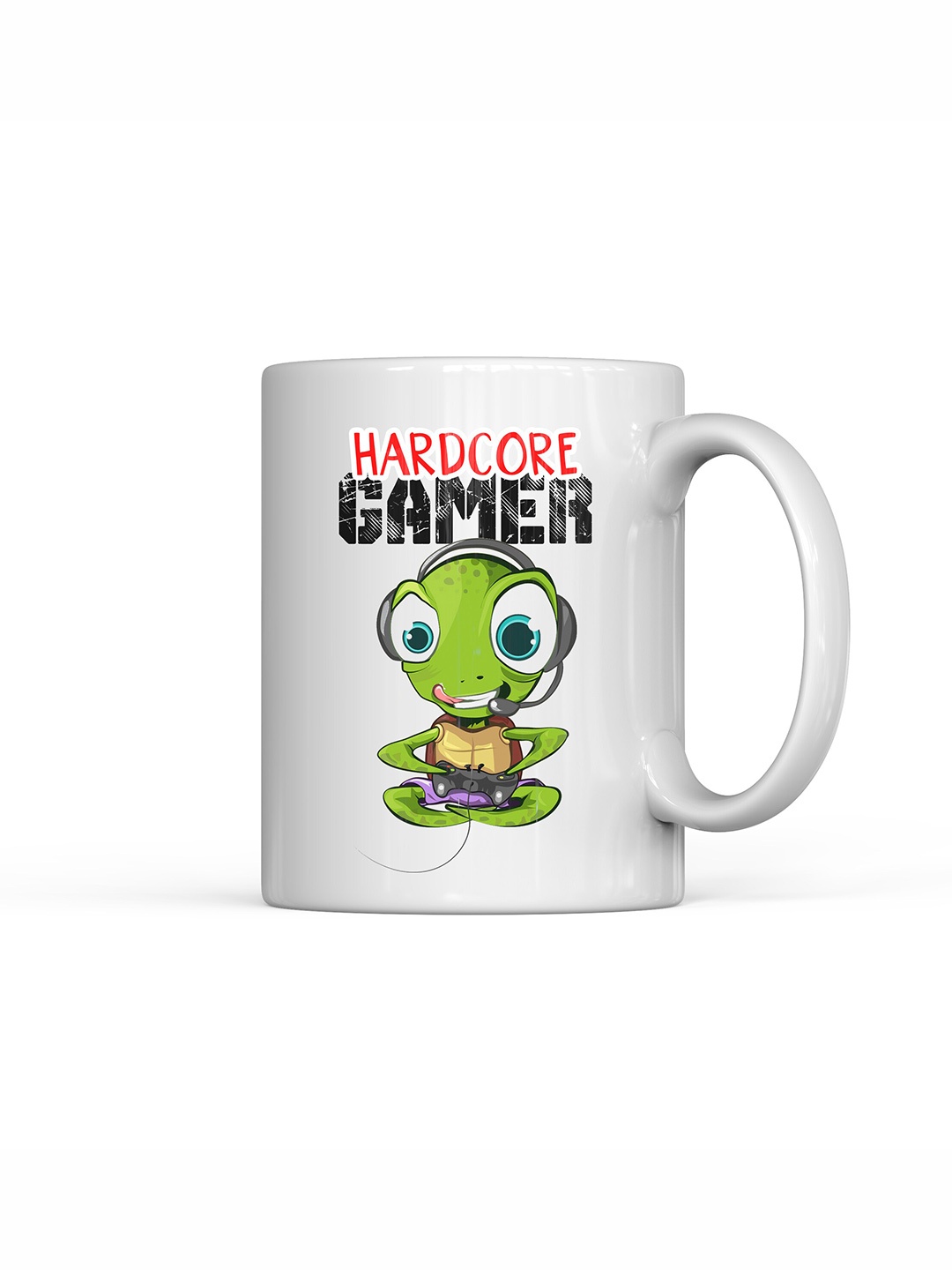 

Home Decor Expert White & Green Printed Ceramic Glossy Mug 300 ml