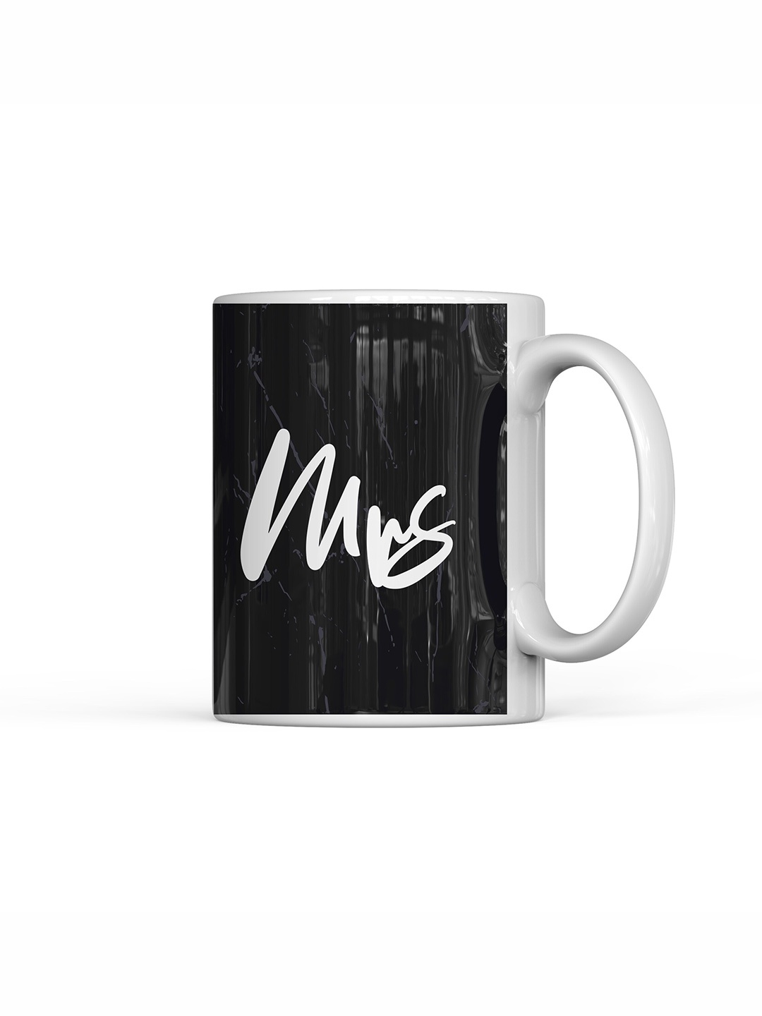 

Home Decor Expert White & Black Printed Ceramic Glossy Mug 300 ml