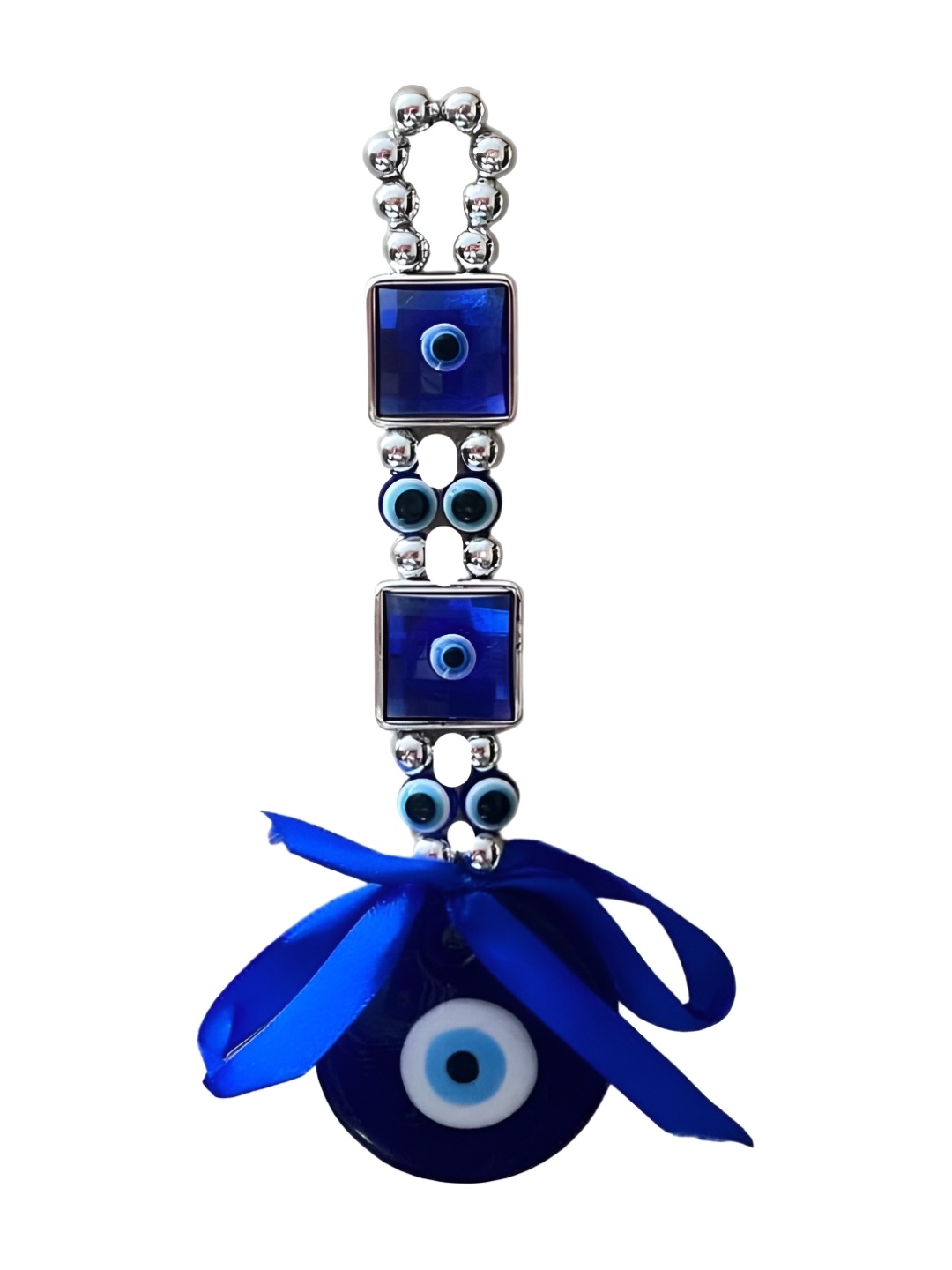 

RIPE INDIA Blue Evil Eye Glass Wall Hanging