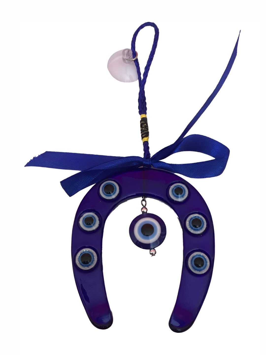 

RIPE INDIA Blue Evil Eye Glass Wall Hanging