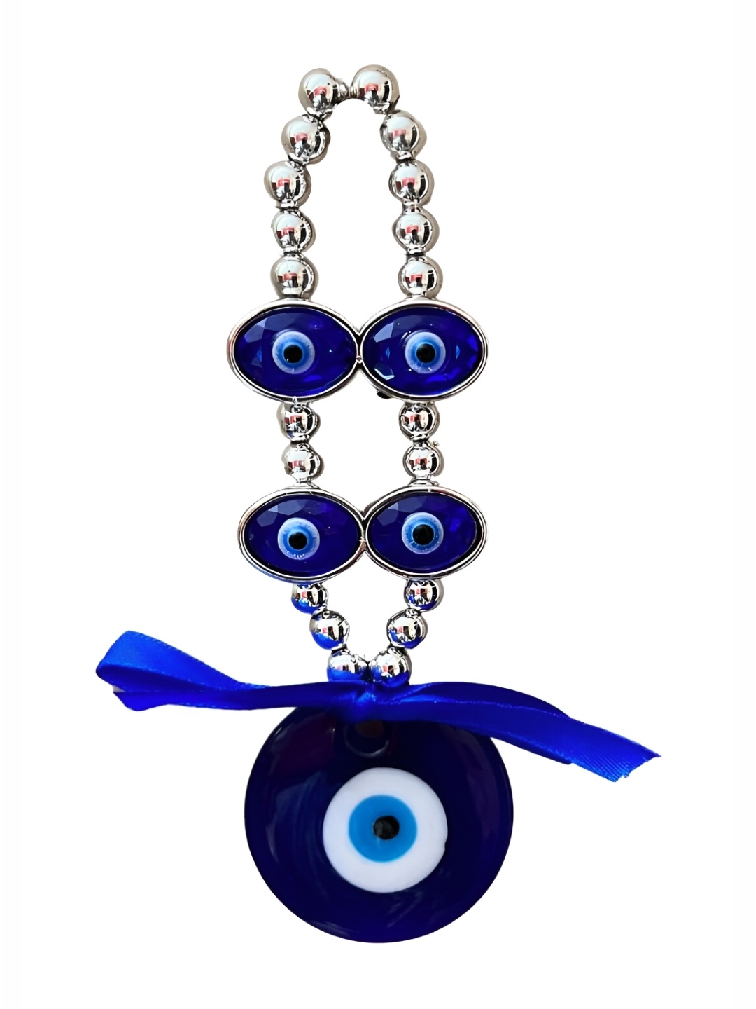 

RIPE INDIA Blue Evil Eye 2 Eyes Hanging Wall Decor