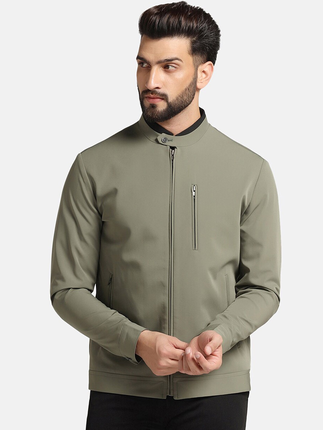 

Blackberrys Men Techpro Zipper Jacket, Green