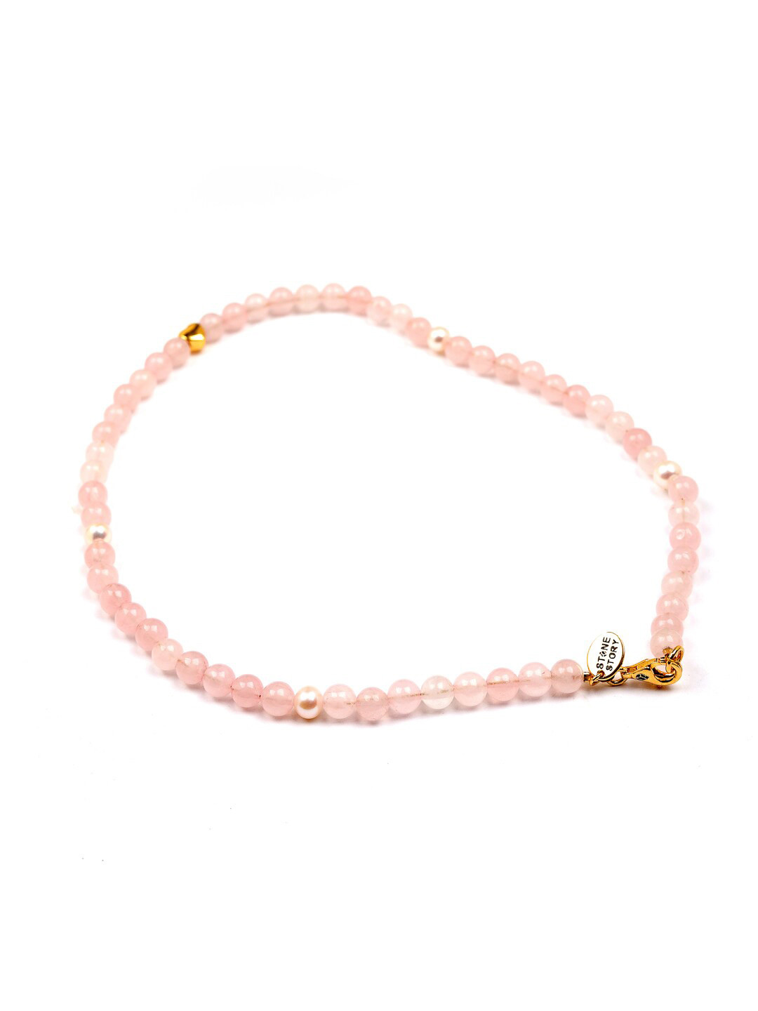 

Stone Story By Shruti Silver-Plated Beaded Sterling Silver Necklace, Pink