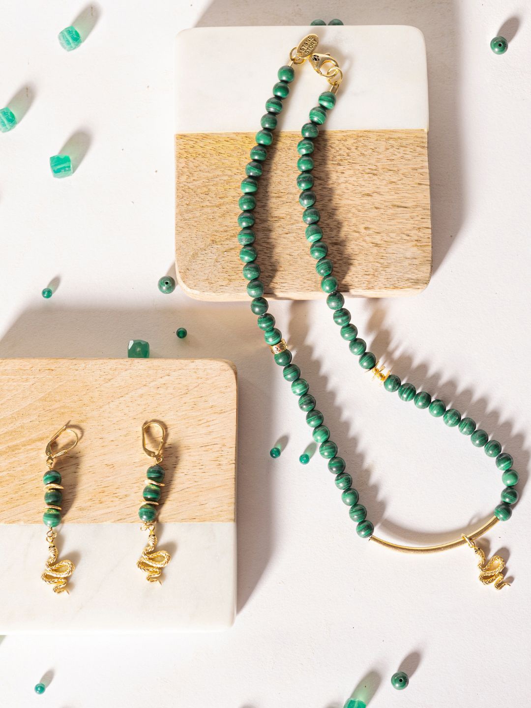 Stone Story By Shruti Sterling Silver Beaded Necklace