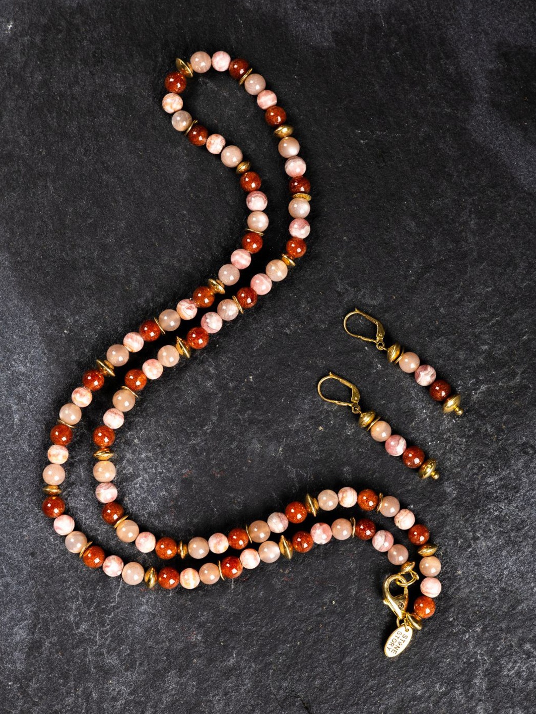 

Stone Story By Shruti Sterling Silver Beaded Necklace