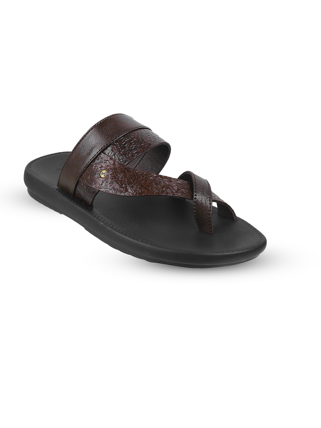 

Metro Textured One Toe Comfort Sandals, Brown