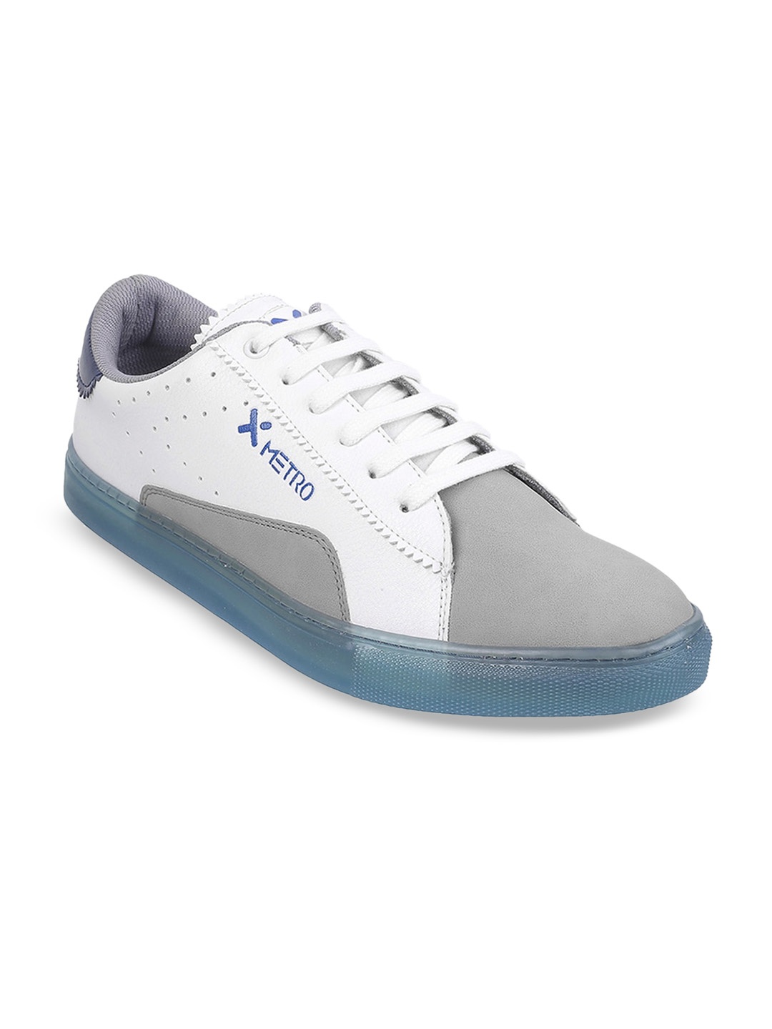 

Metro Men Colourblocked Comfort Insole Sneakers, White