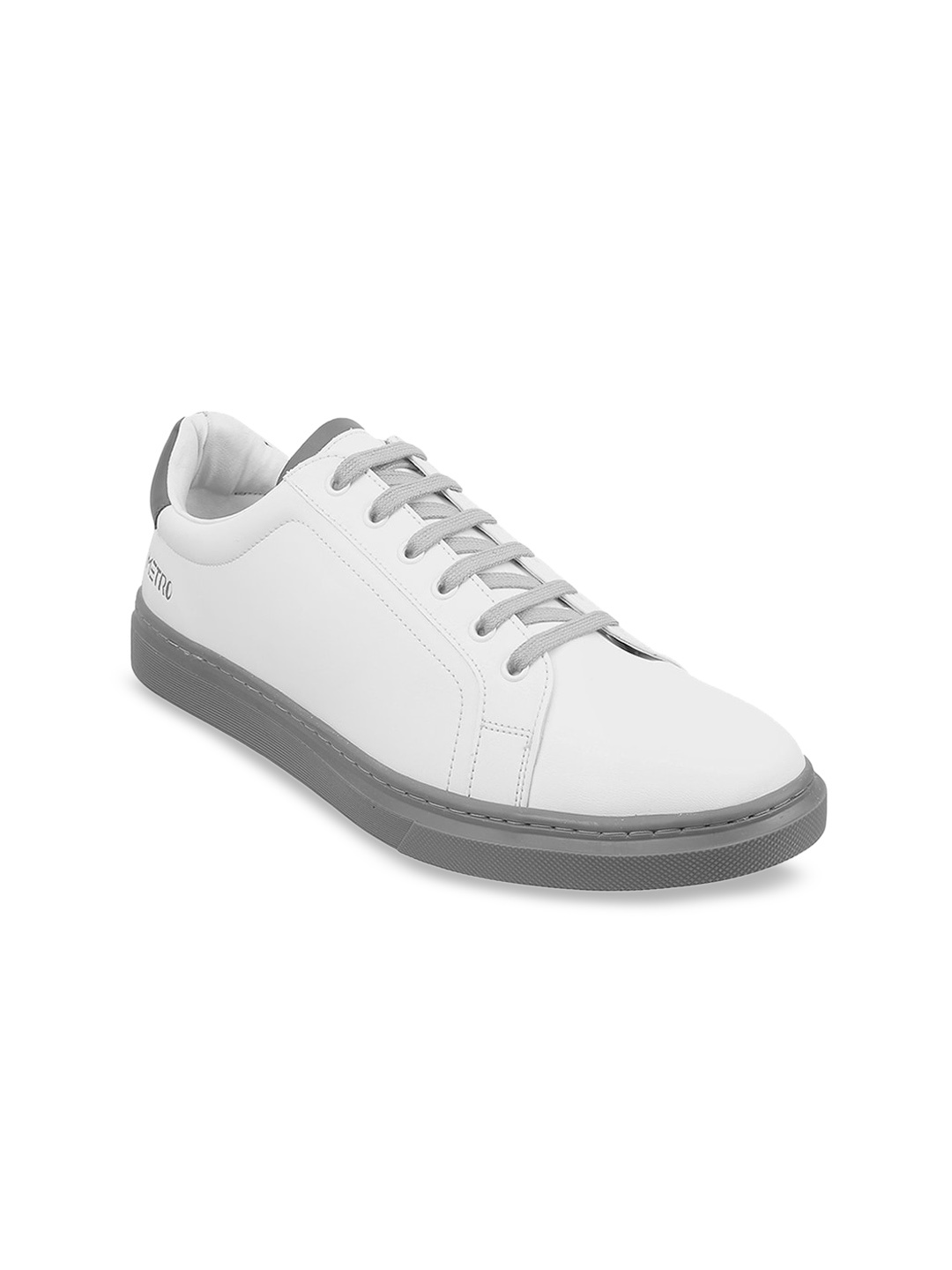 

Metro Men Comfort Insole Contrast Sole Sneakers, White