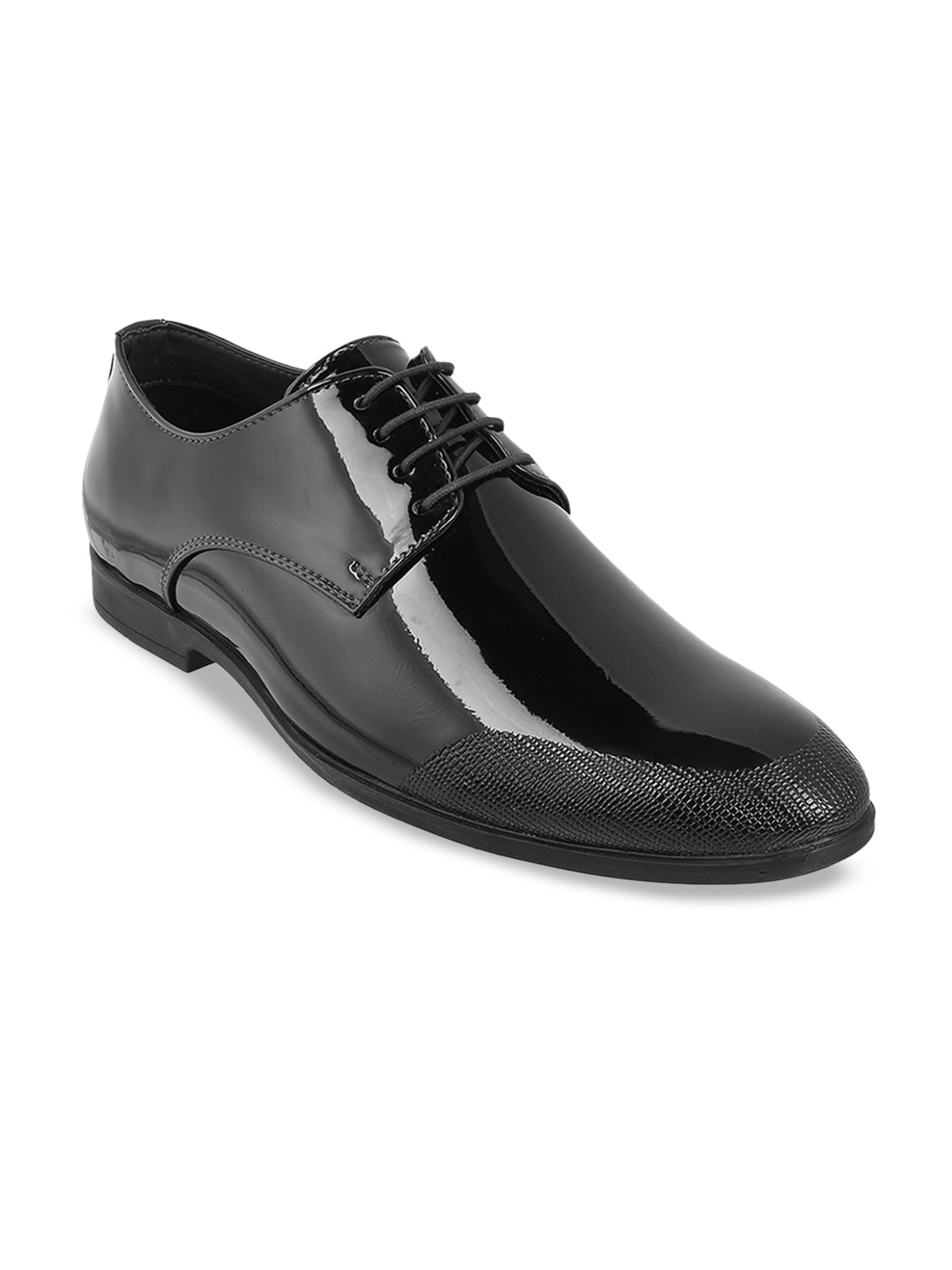 

WALKWAY by Metro Men Textured Formal Derbys, Black