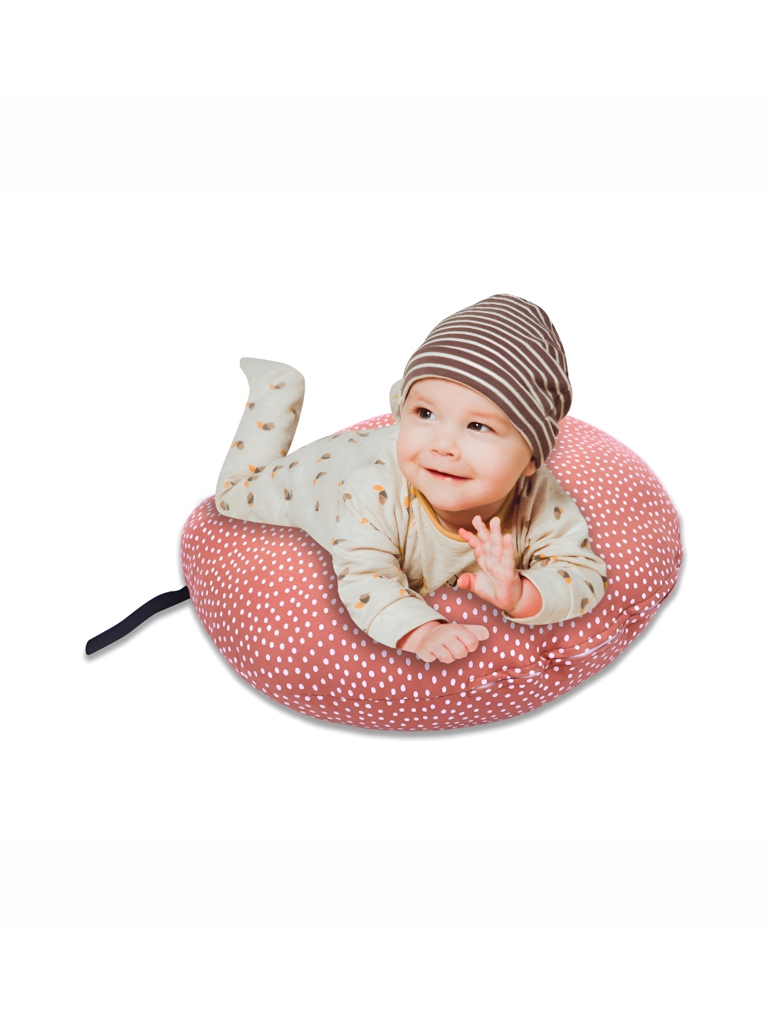 

Dormyo Orange & White Fibre Filled Breathable Maternity Pillow