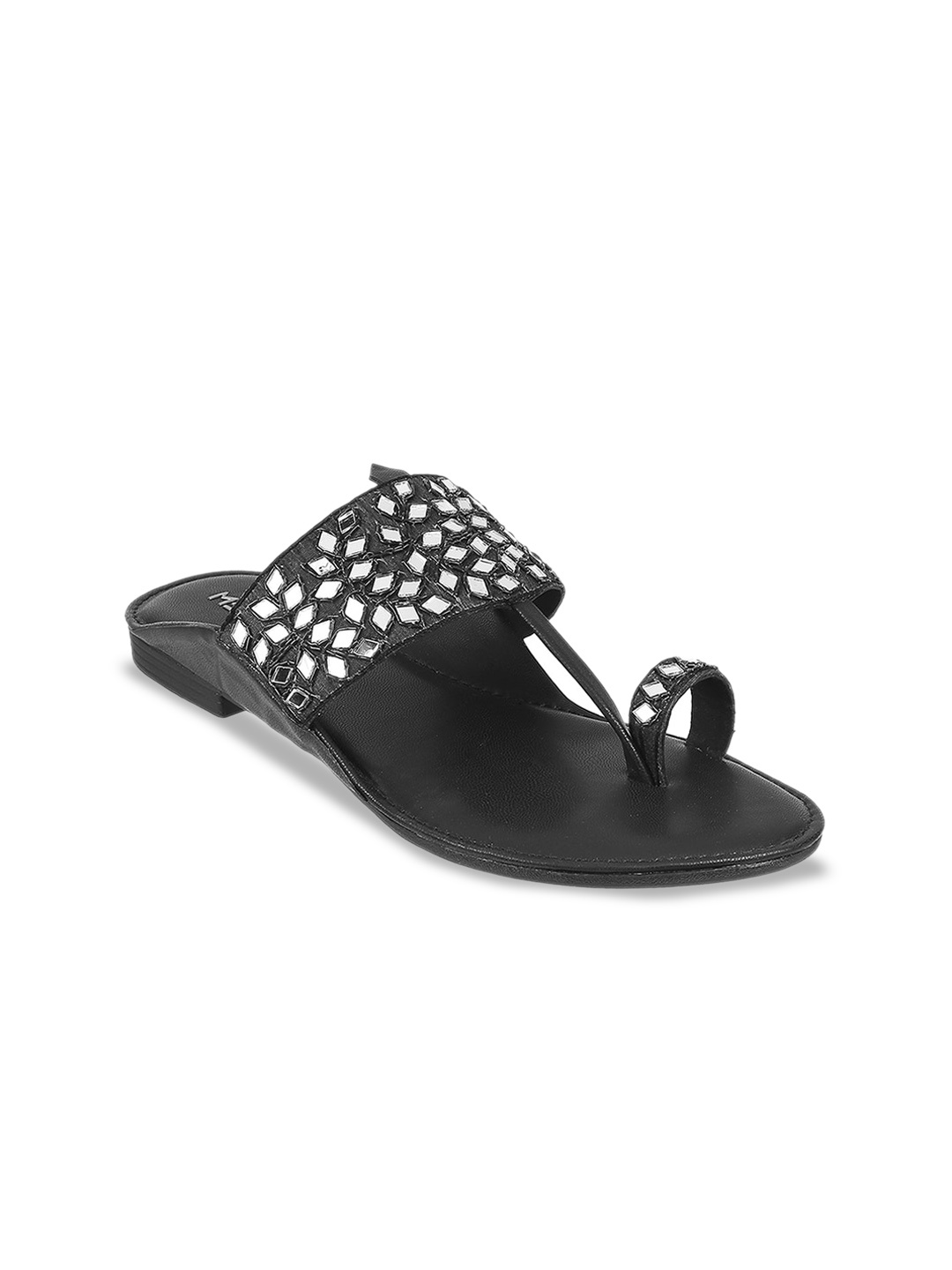 

Metro Embellished One Toe Flats, Black