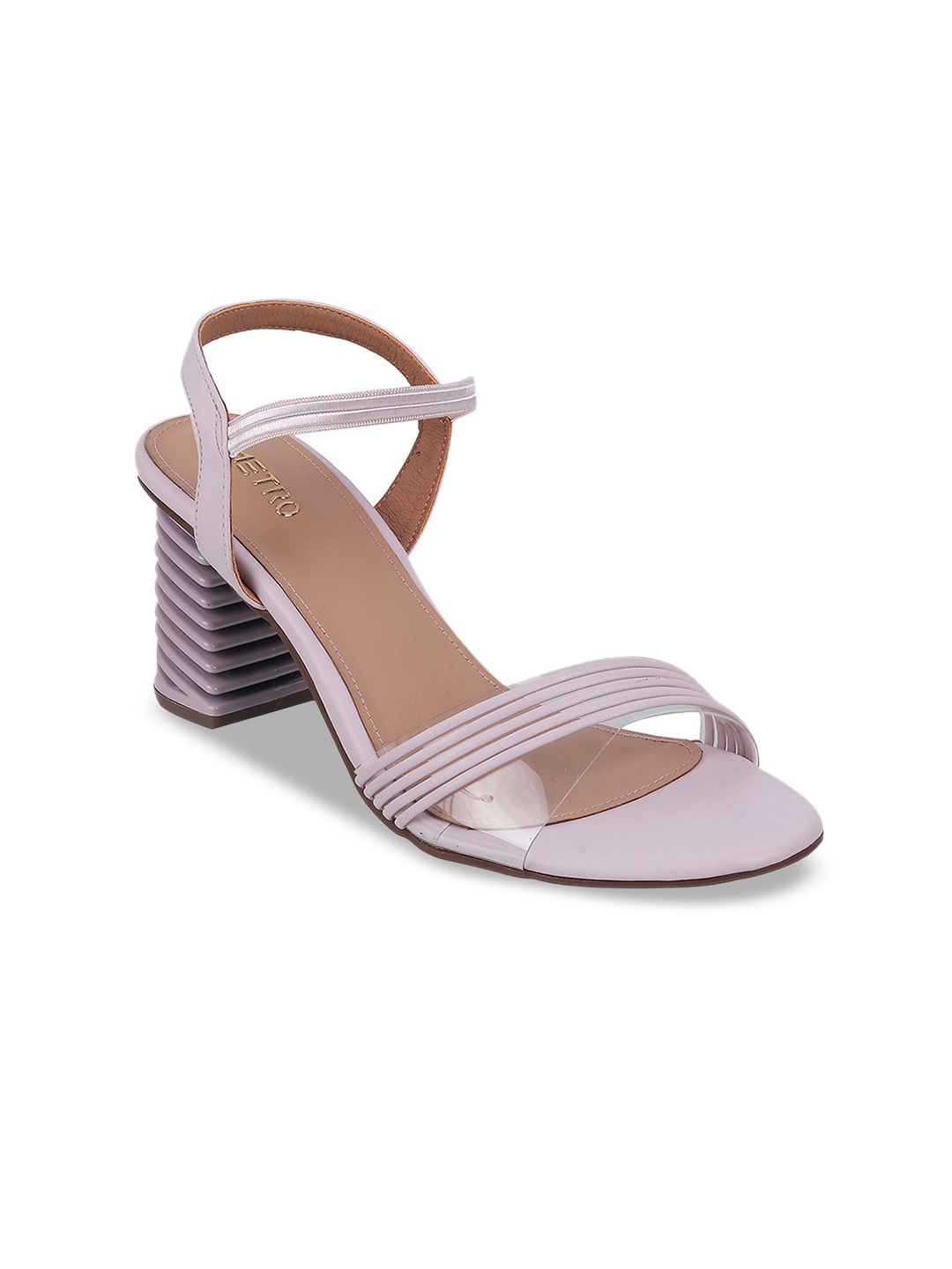 

Metro Open Toe Block Heels, Off white