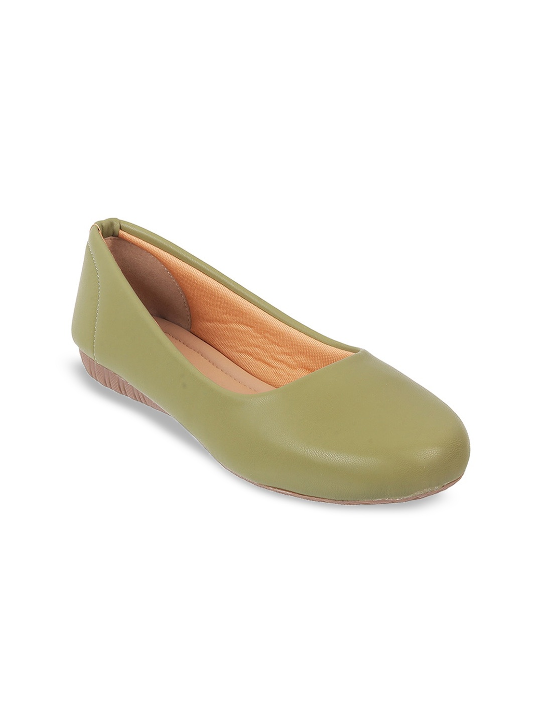 

WALKWAY by Metro Round Toe Work Ballerinas, Green