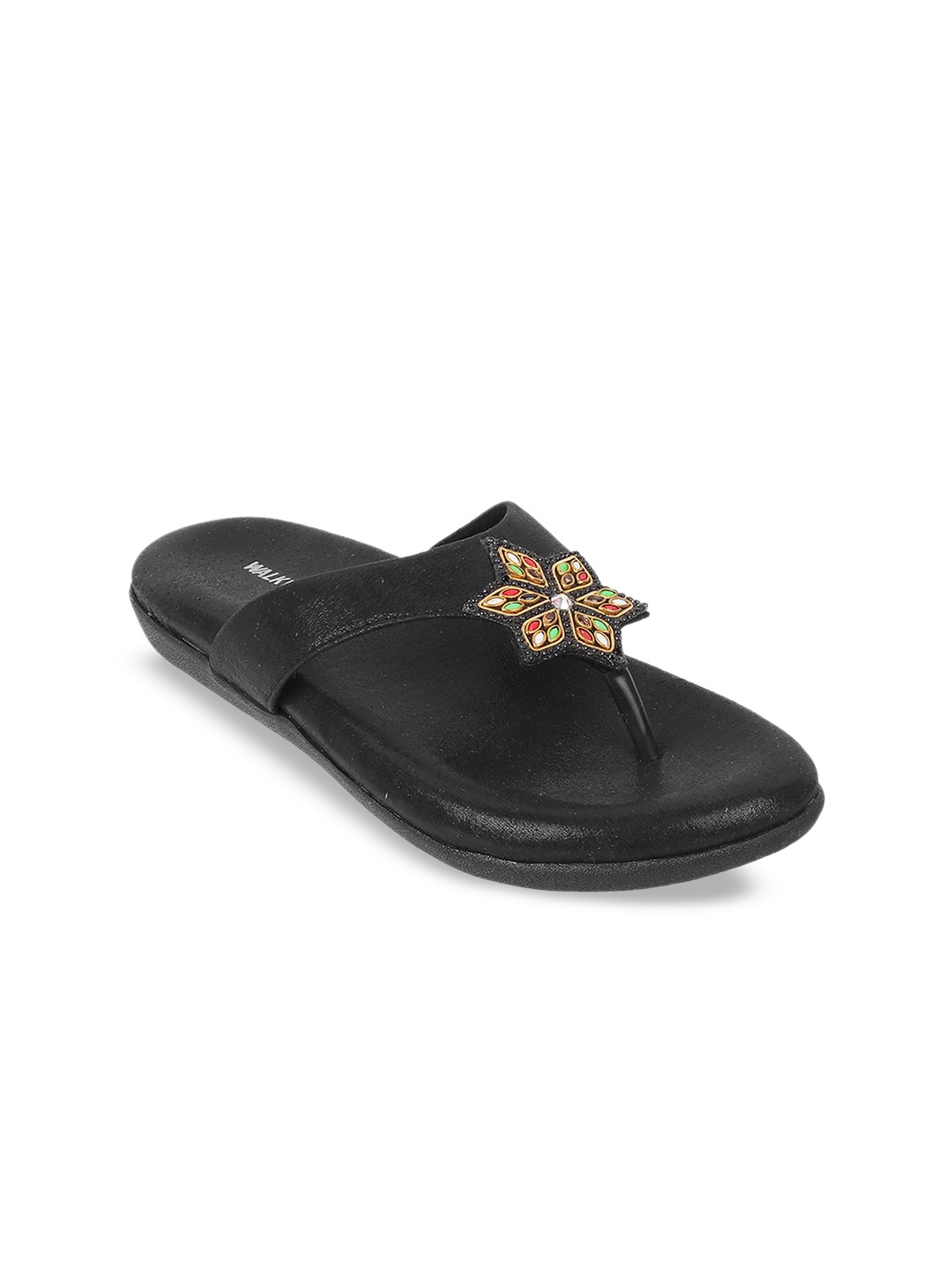 

WALKWAY by Metro Embellished T-Strap Flats, Black