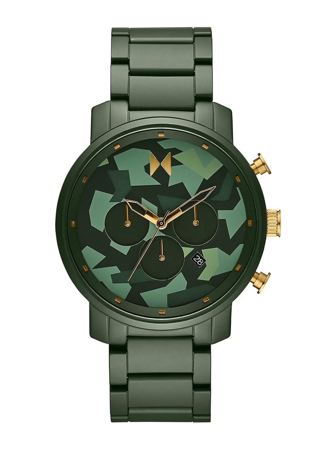 

MVMT Men Ceramic Bracelet Style Straps Analogue Chronograph Watch 28000326, Green