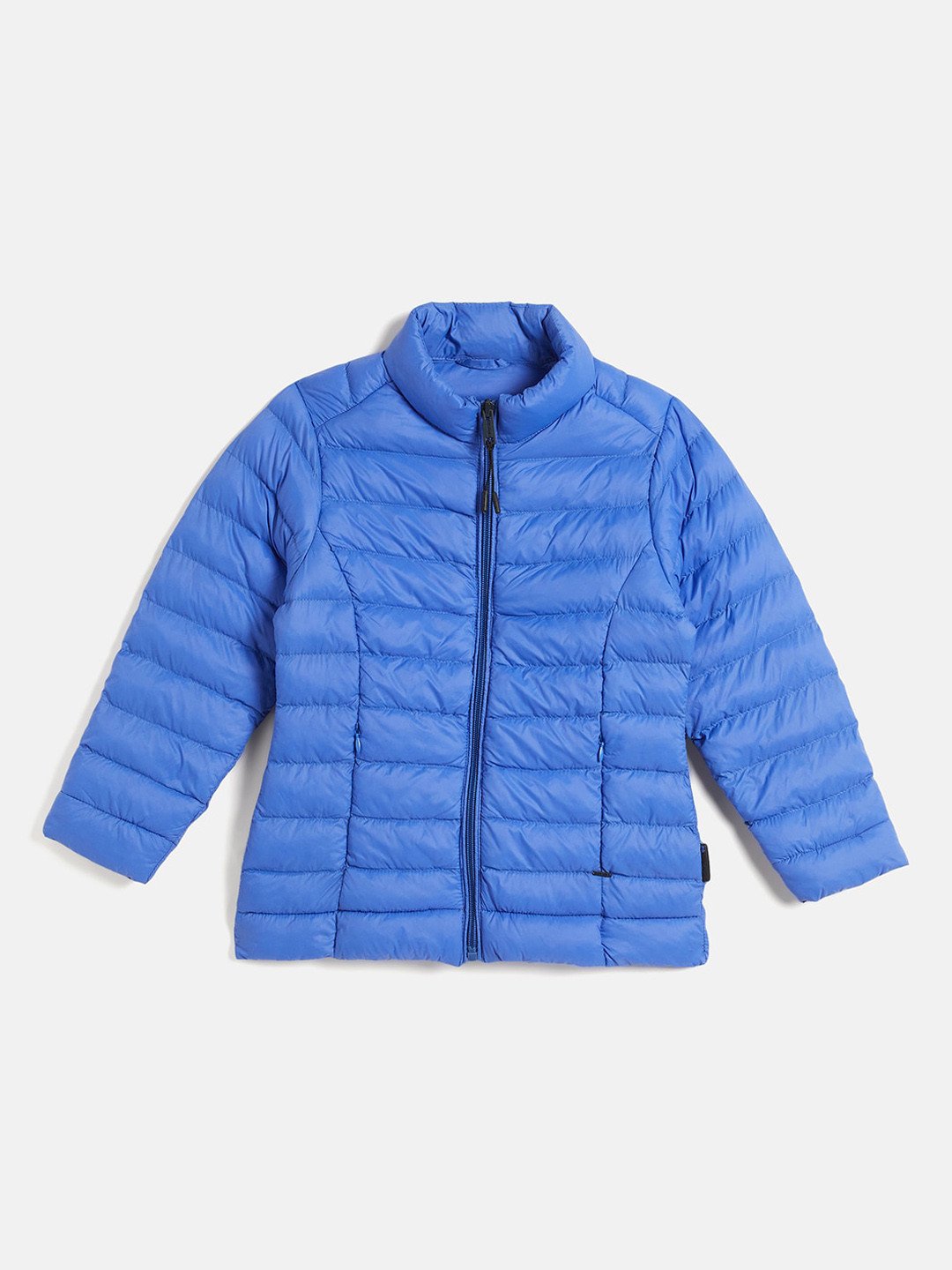 

Okane Girls Mandarin Collar Lightweight Puffer Jacket, Blue
