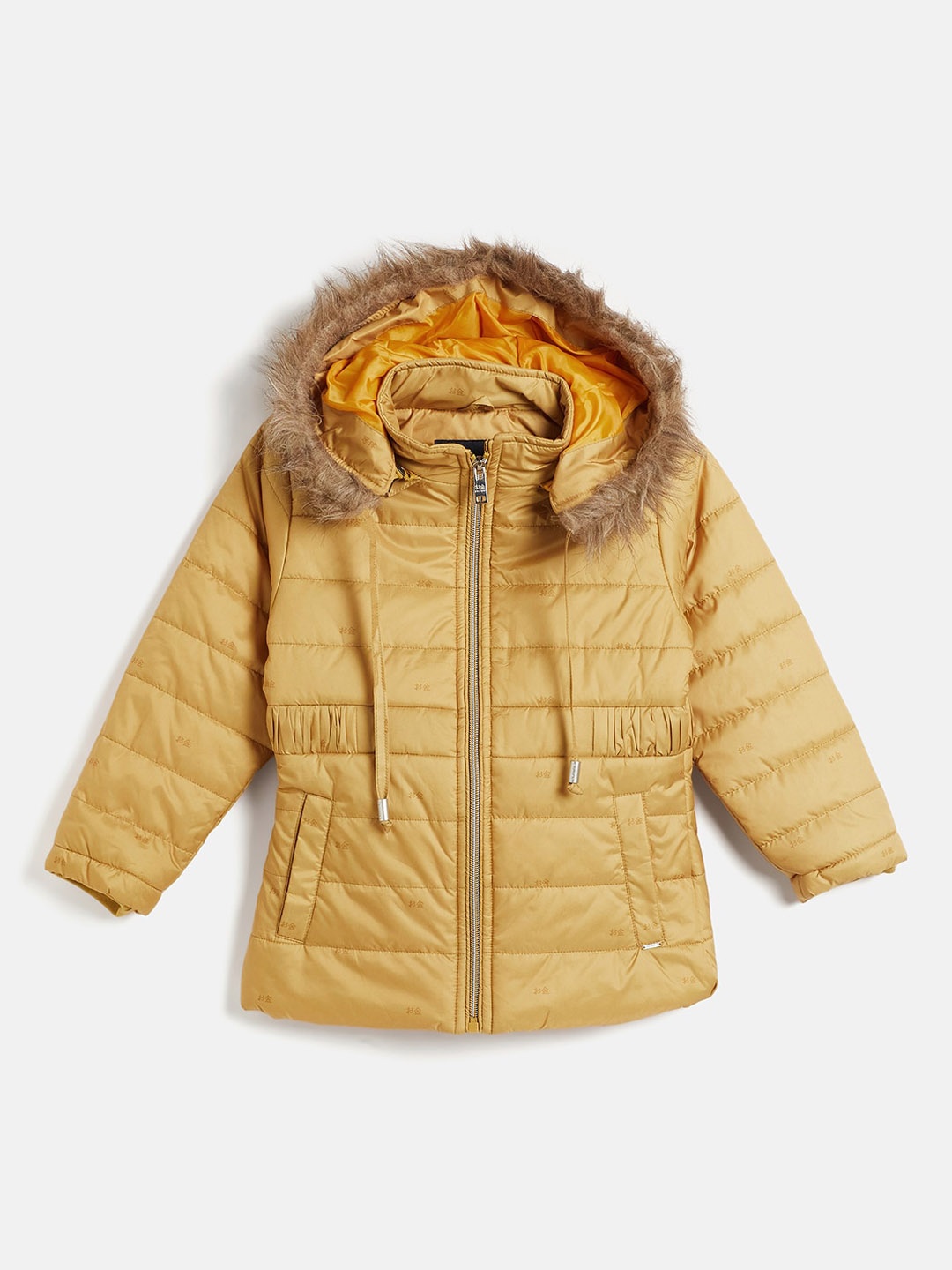 

Okane Girls Hooded Lightweight Puffer Jacket, Mustard