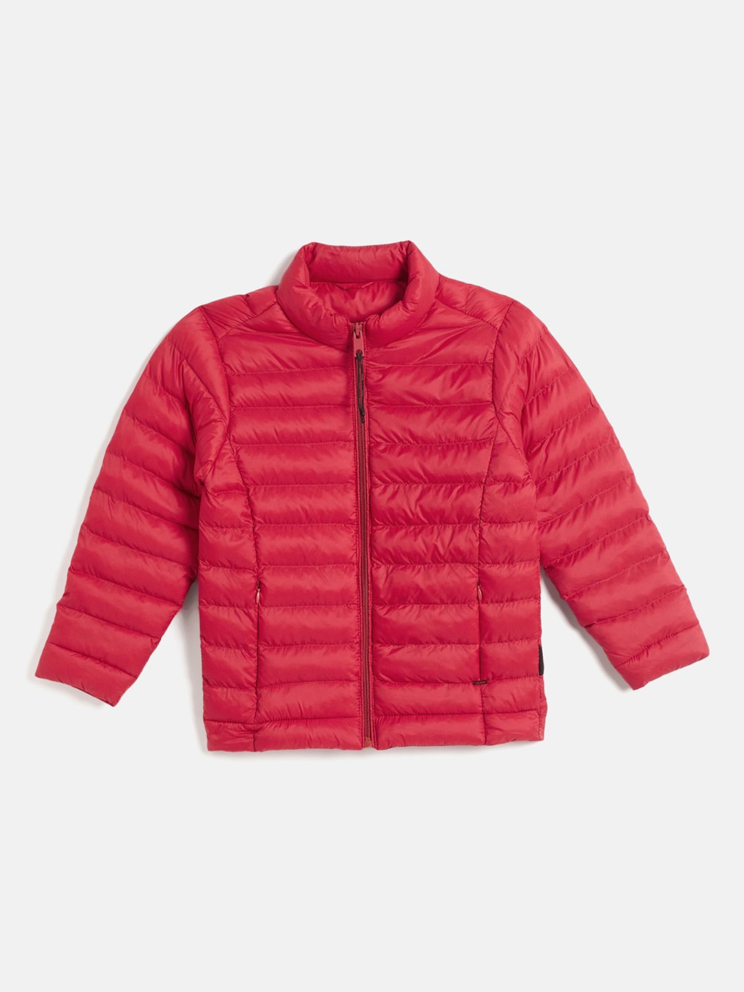 

Okane Boys Mock Collar Lightweight Padded Jacket, Red