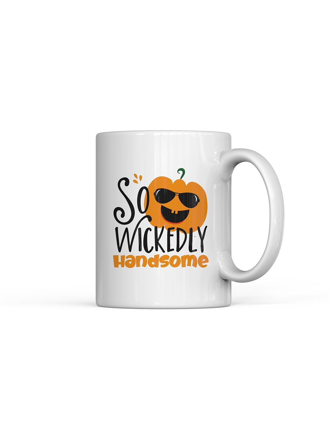 

Home Decor Expert White & Orange Typography Printed Ceramic Glossy Mug 300ml