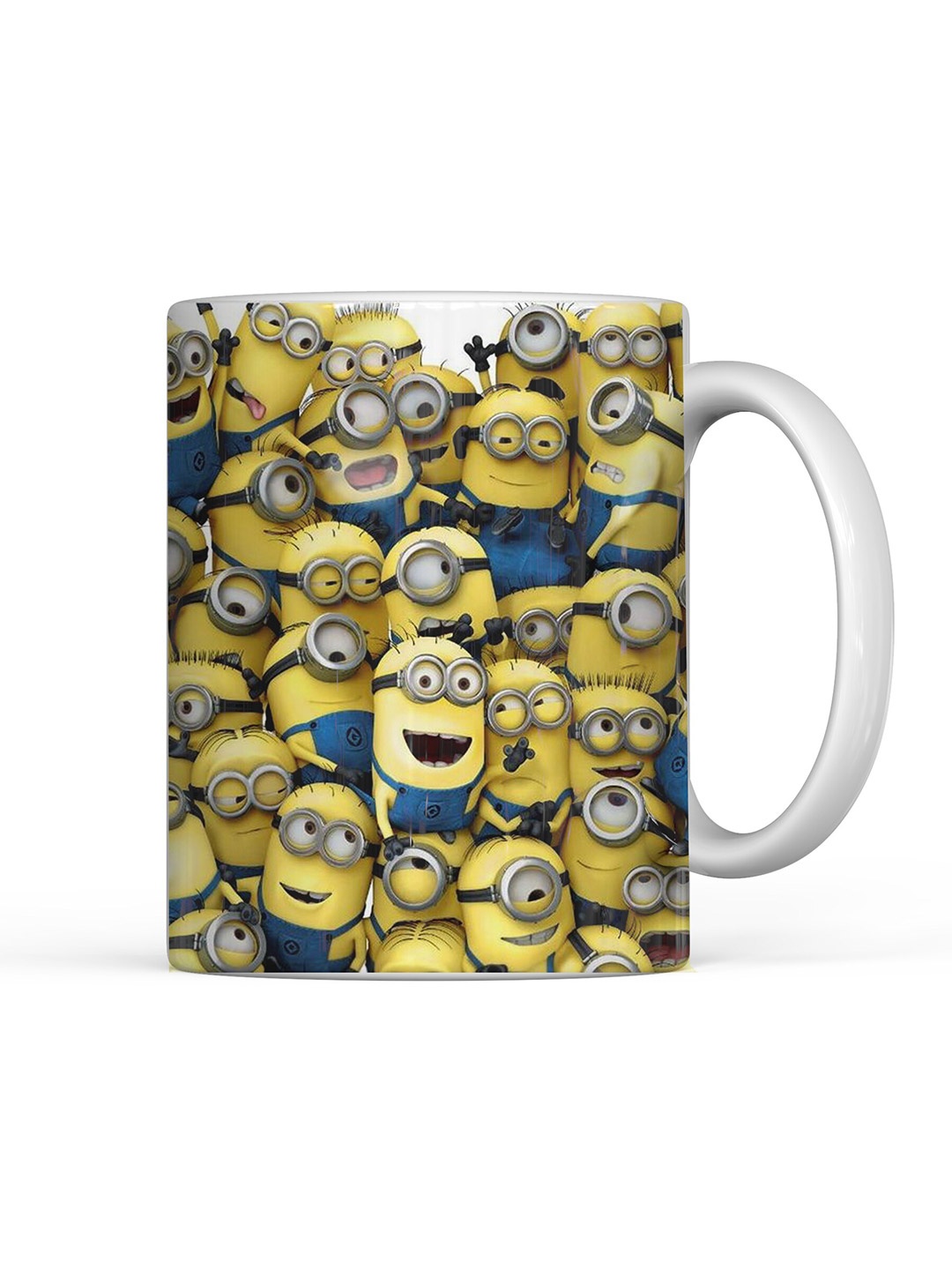 

Home Decor Expert White & Yellow Minion Printed Ceramic Glossy Mug 300ml