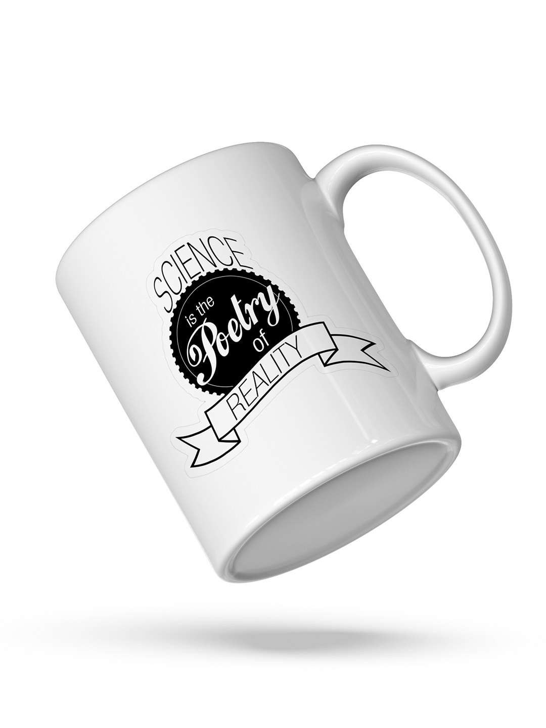 

Home Decor Expert White & Black Typography Printed Ceramic Glossy Mug 300ml