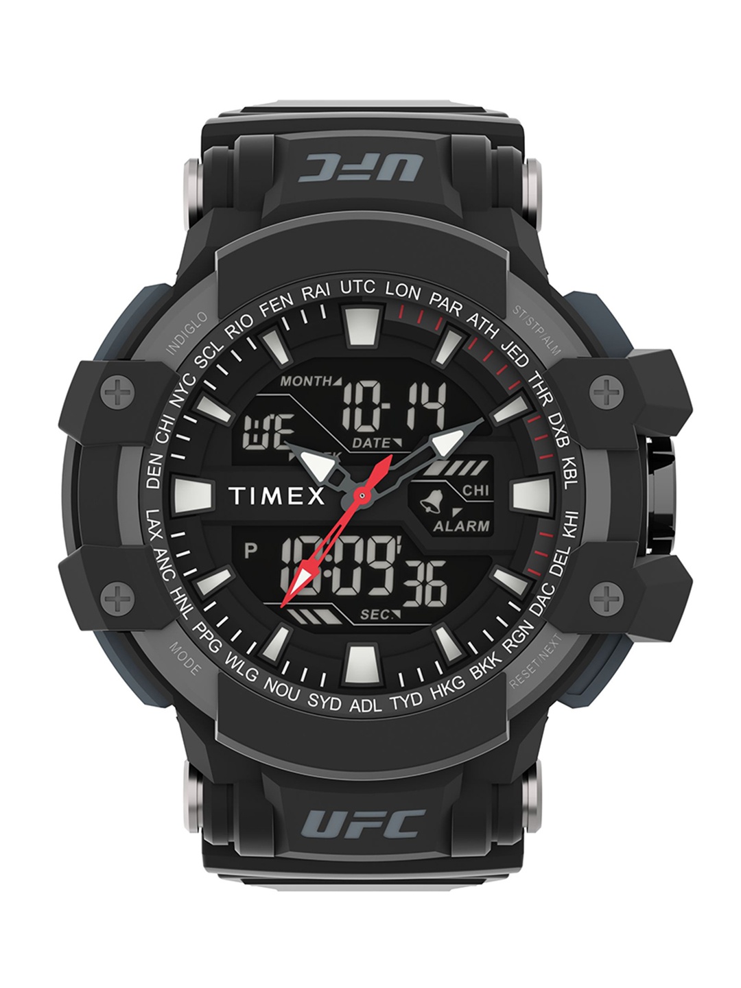 

Timex Ufc Strength Men Black Dial & Black Straps Digital Watch TW5M518000D