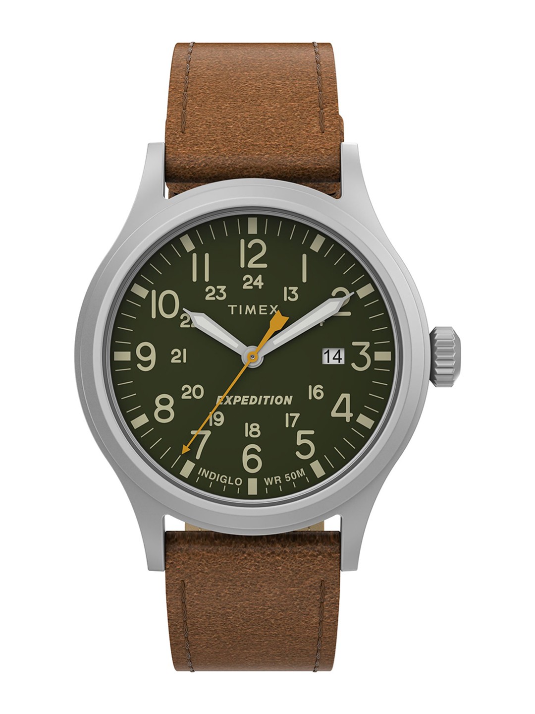 

Timex Men Brass Dial & Leather Straps Analogue Watch TW4B23000JQ, Green