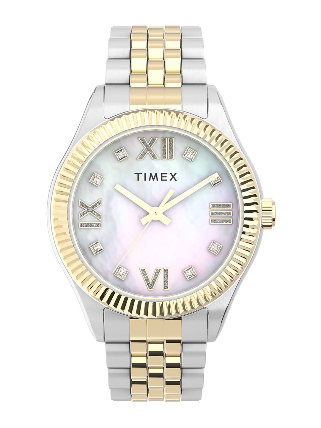 

Timex Women Stainless Steel Straps Analogue Watch TW2V45600UJ, Off white
