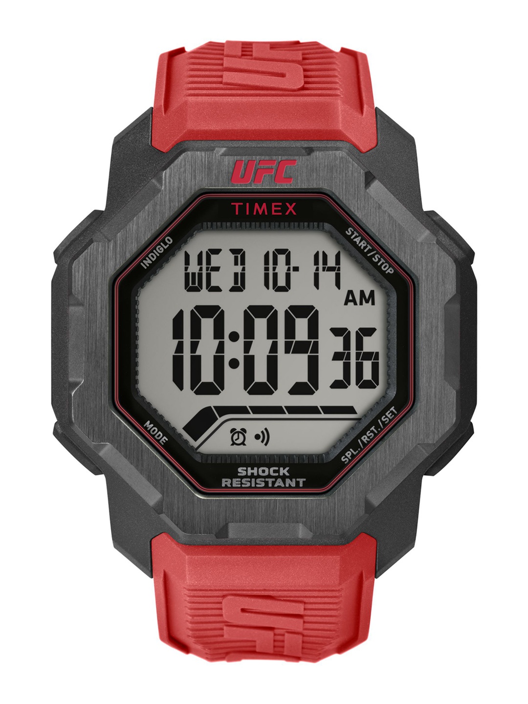 

Timex Men Printed Dial & Textured Straps Digital Watch TW2V88200X6, Black