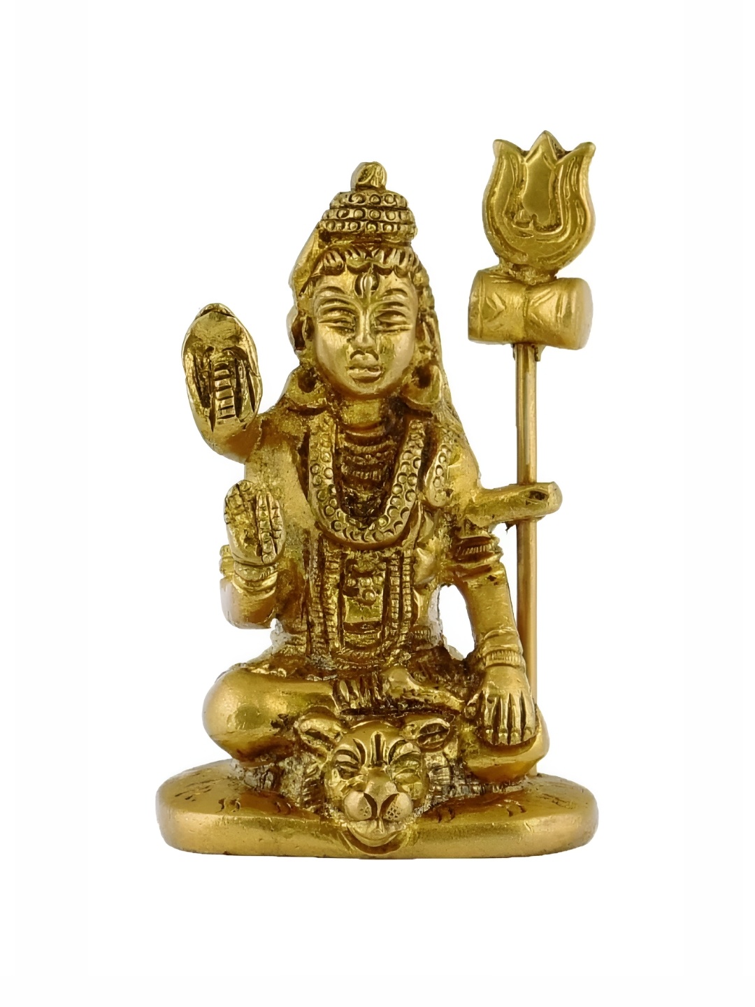 

The Advitya Shiva Brass Idol Showpiece, Gold