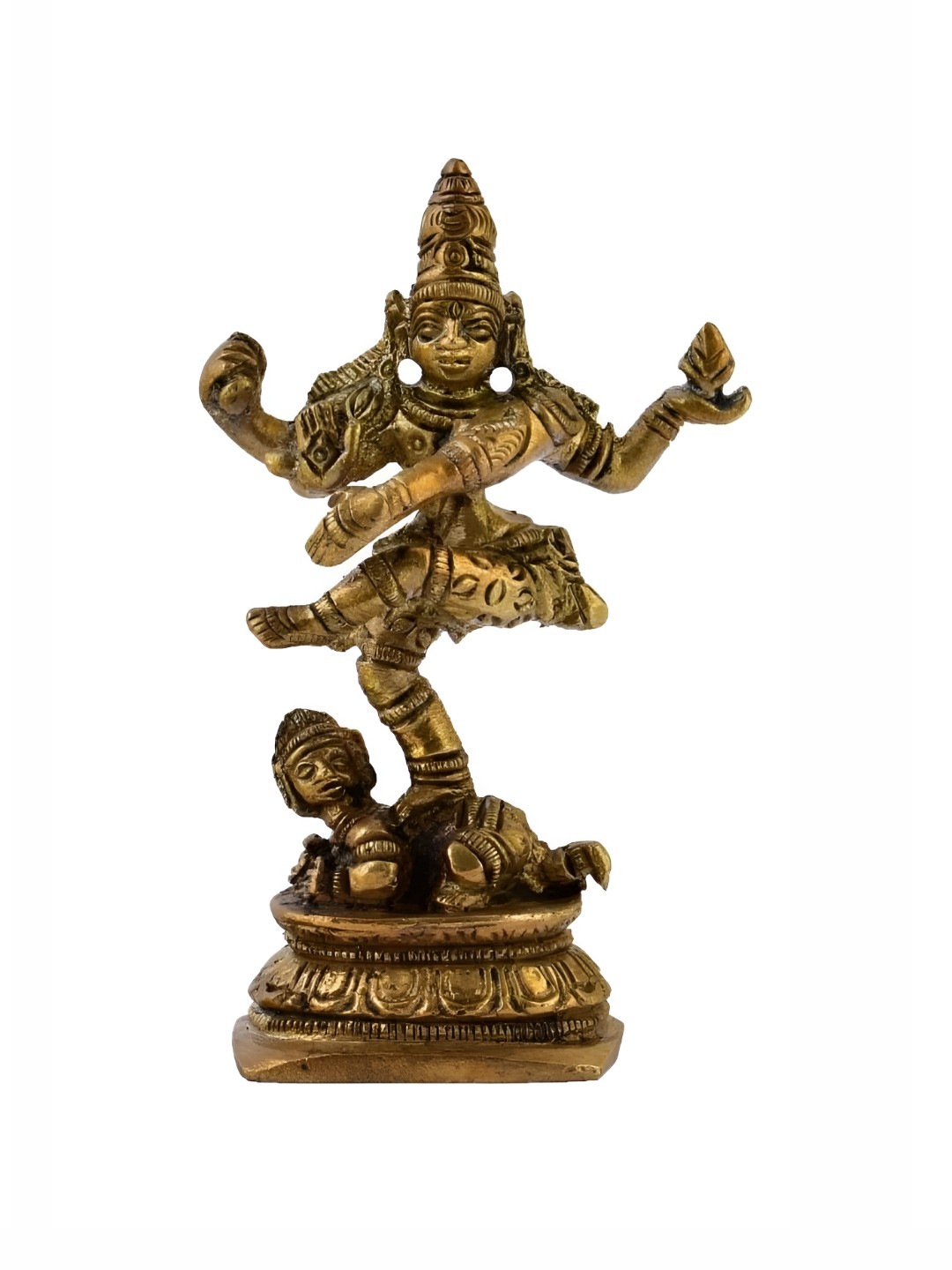 

The Advitya Nataraj Brass Idol Showpiece, Gold