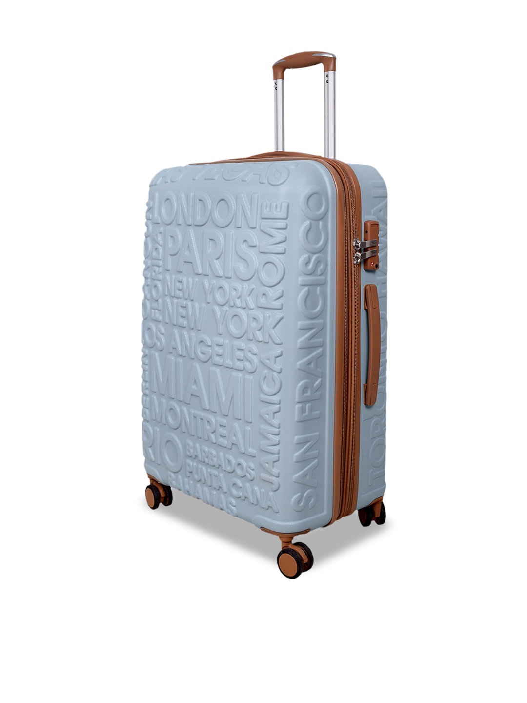 

IT luggage Destination Textured Hard-Sided Cabin Trolley Suitcase, Blue