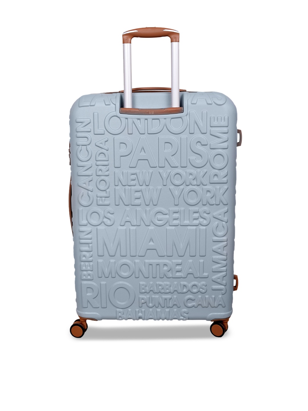 

IT luggage Destination Textured Hard-Sided Large Trolley Suitcase, Blue