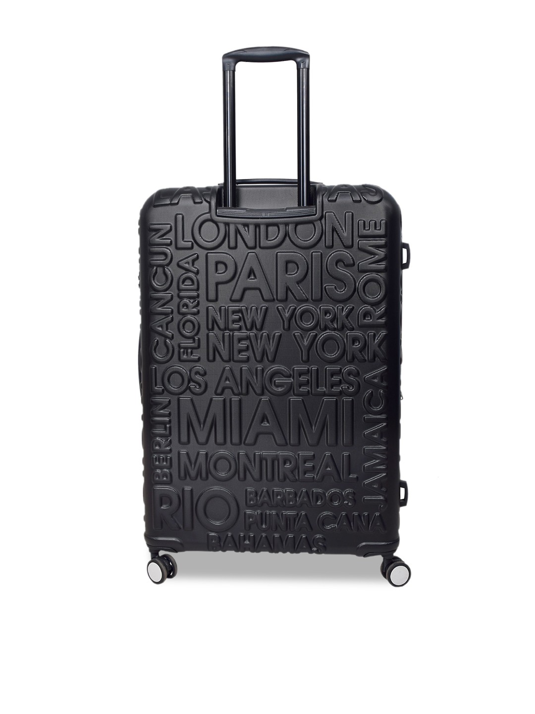 

IT luggage Destination Textured Medium Hard-Sided Trolley Suitcase 24 Inch, Black