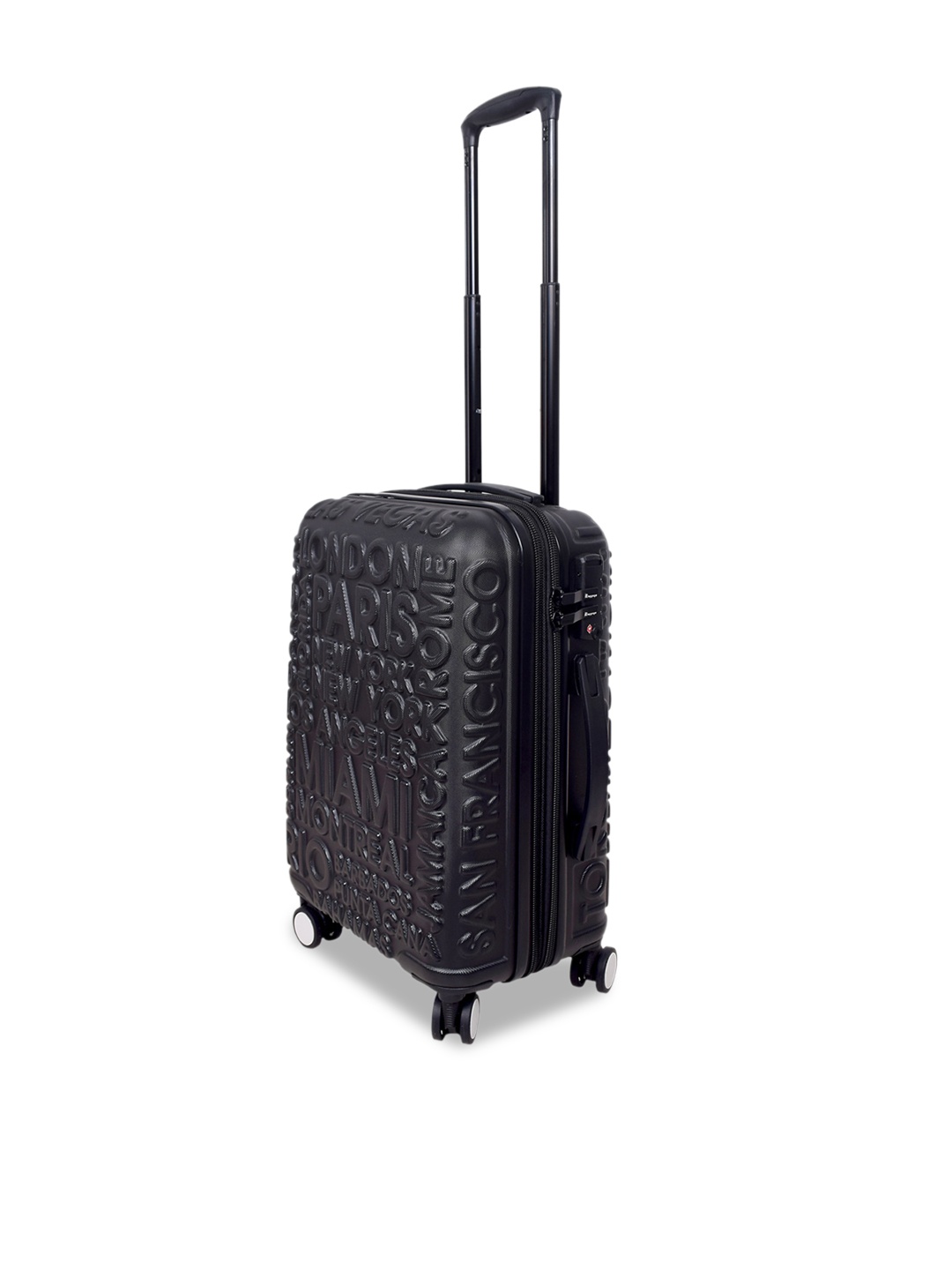 

IT luggage Destination Textured Hard-Sided Cabin Trolley Suitcase, Black