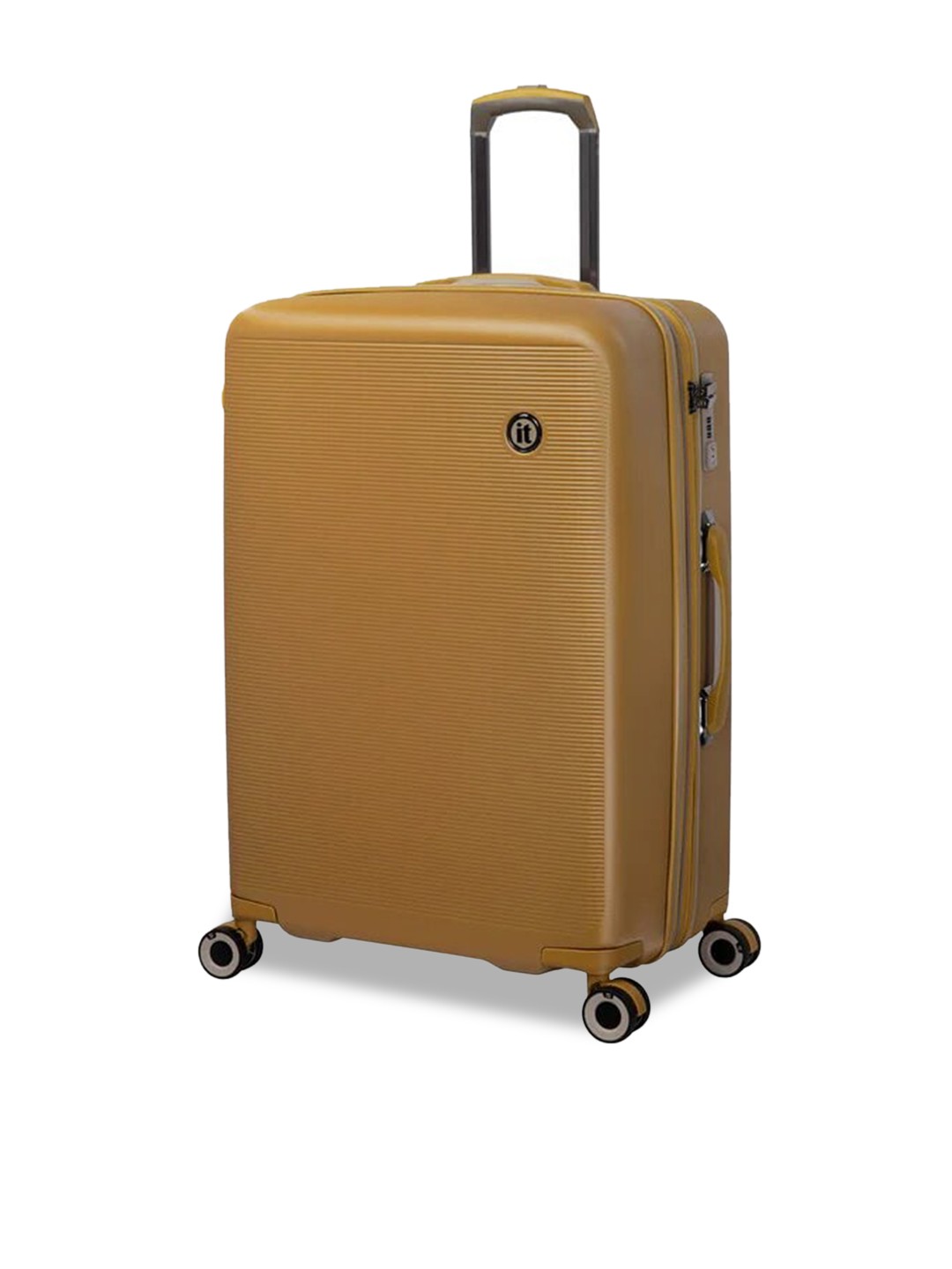 

IT luggage Rapidity Textured Medium Hard-Sided Trolley Suitcase 24 Inch, Mustard