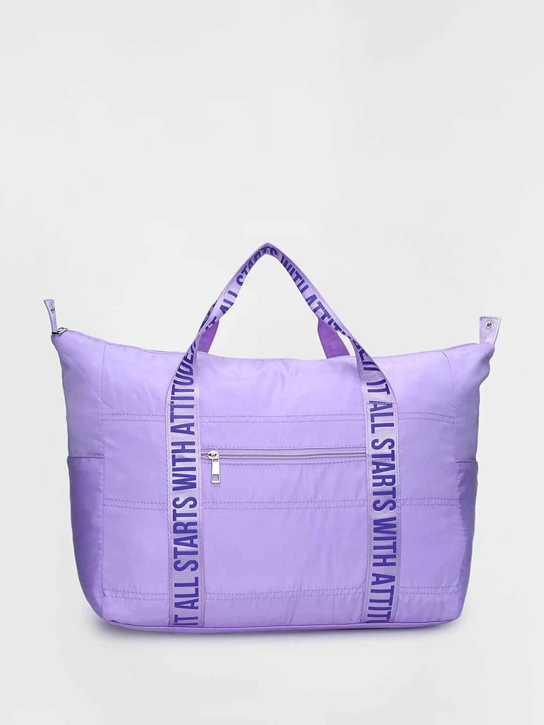 

max Zip Detail Handheld Bag, Purple