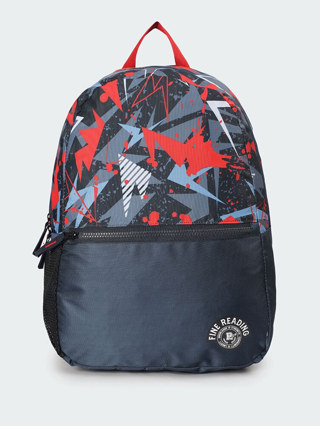 

max Men Graphic Printed Backpack, Navy blue