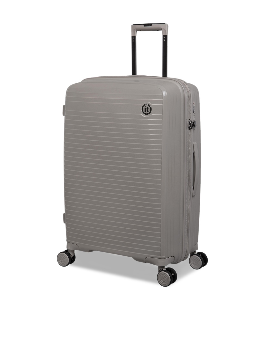 

IT luggage Spontaneous Striped Hard Sided Trolley Suitcase-69 cm, Beige